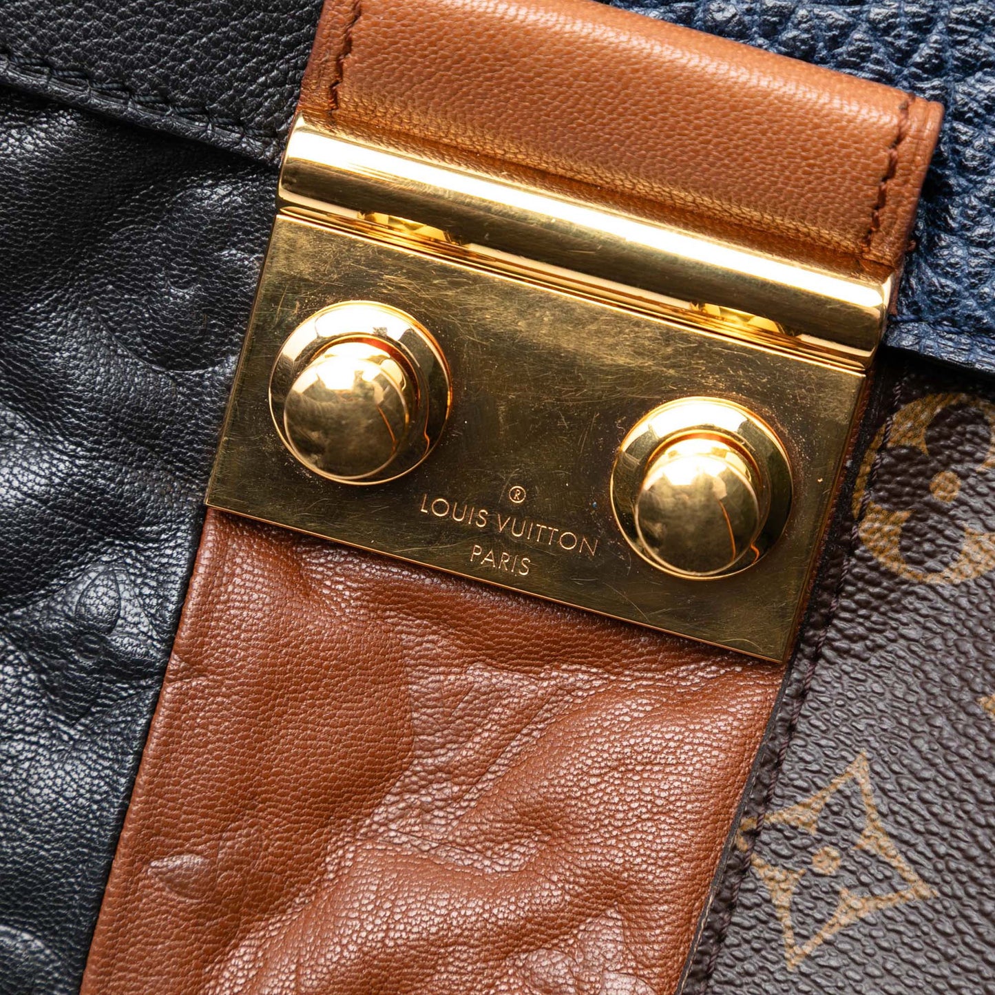 Louis Vuitton Limited Edition Monogram Blocks Pochette Plate Shoulder Bag