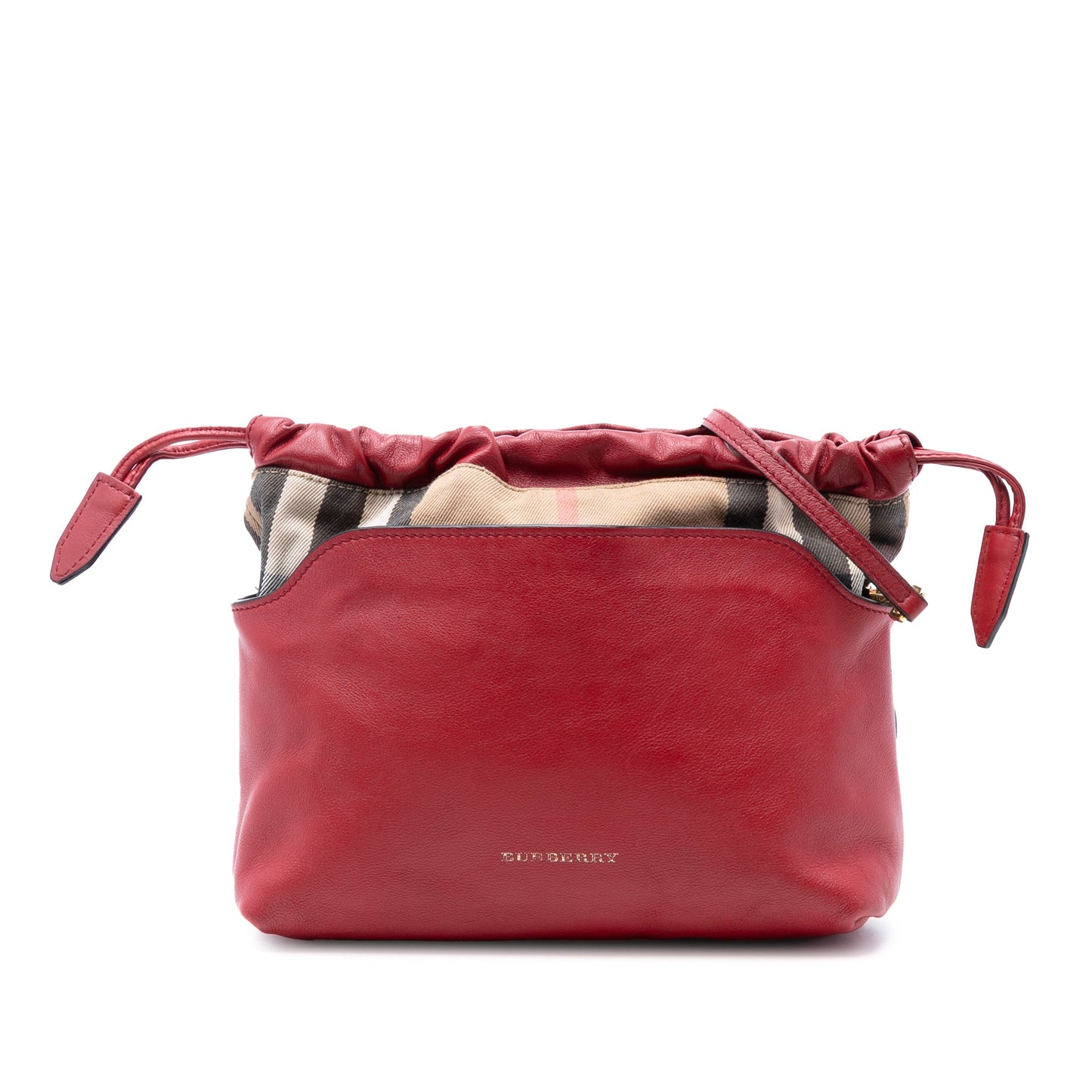Burberry House Check Canvas and Calfskin Little Crush Crossbody