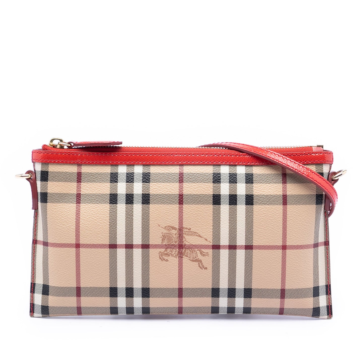 Burberry Haymarket Check Coated Canvas Peyton Crossbody