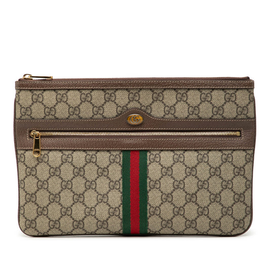 Gucci GG Supreme Web Ophidia Clutch