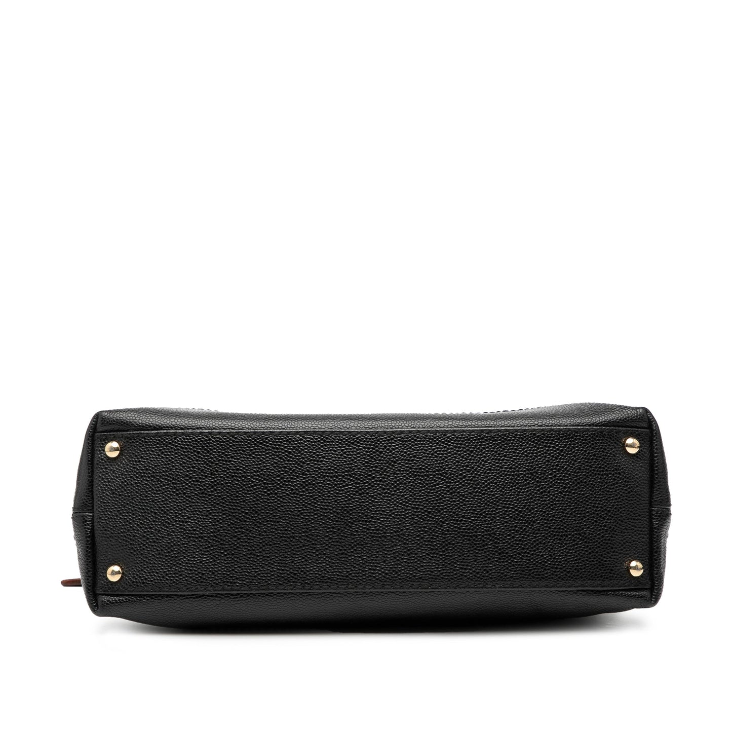 Chanel CC Caviar Wooden Chain Shoulder Bag