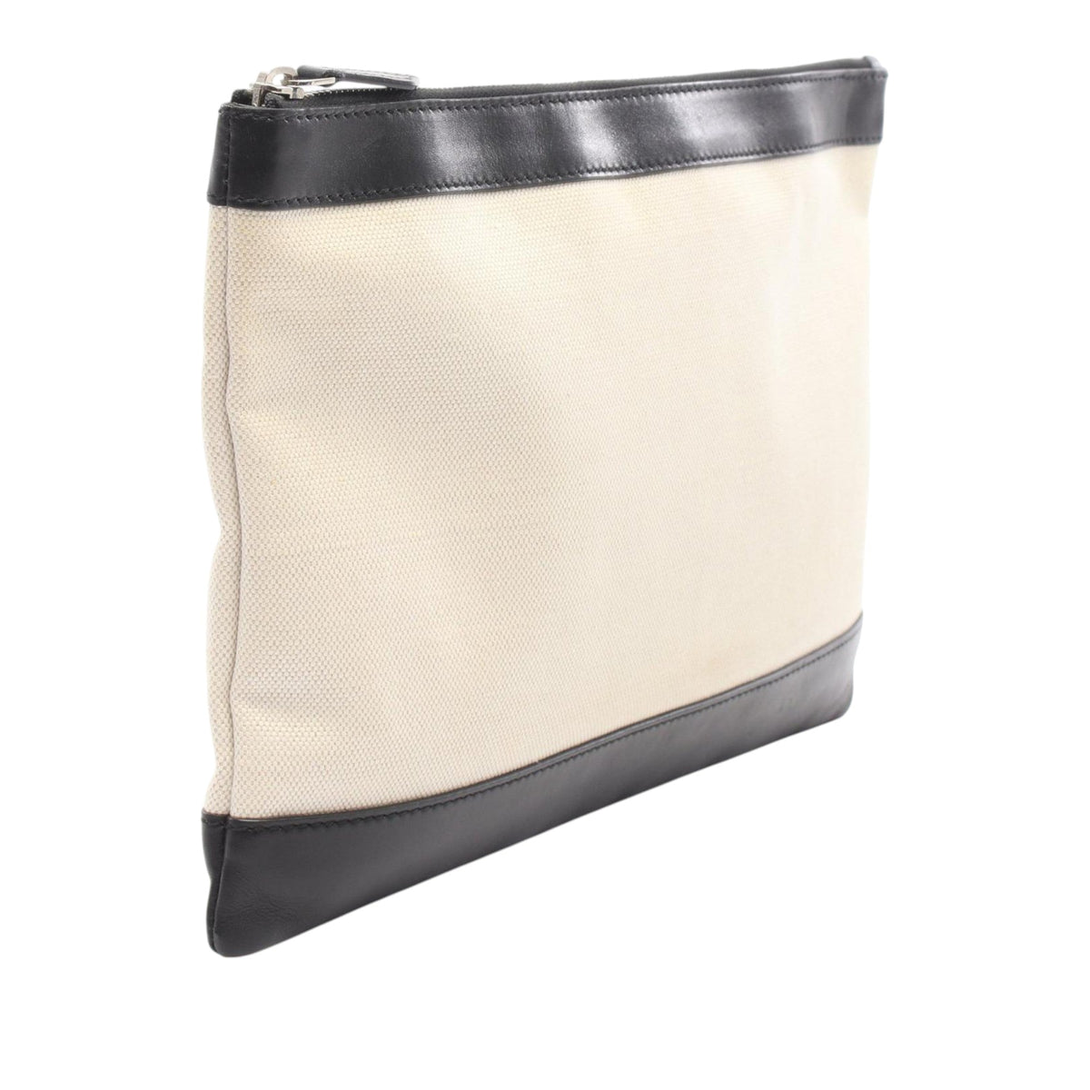 Balenciaga Canvas Navy Clip Clutch M