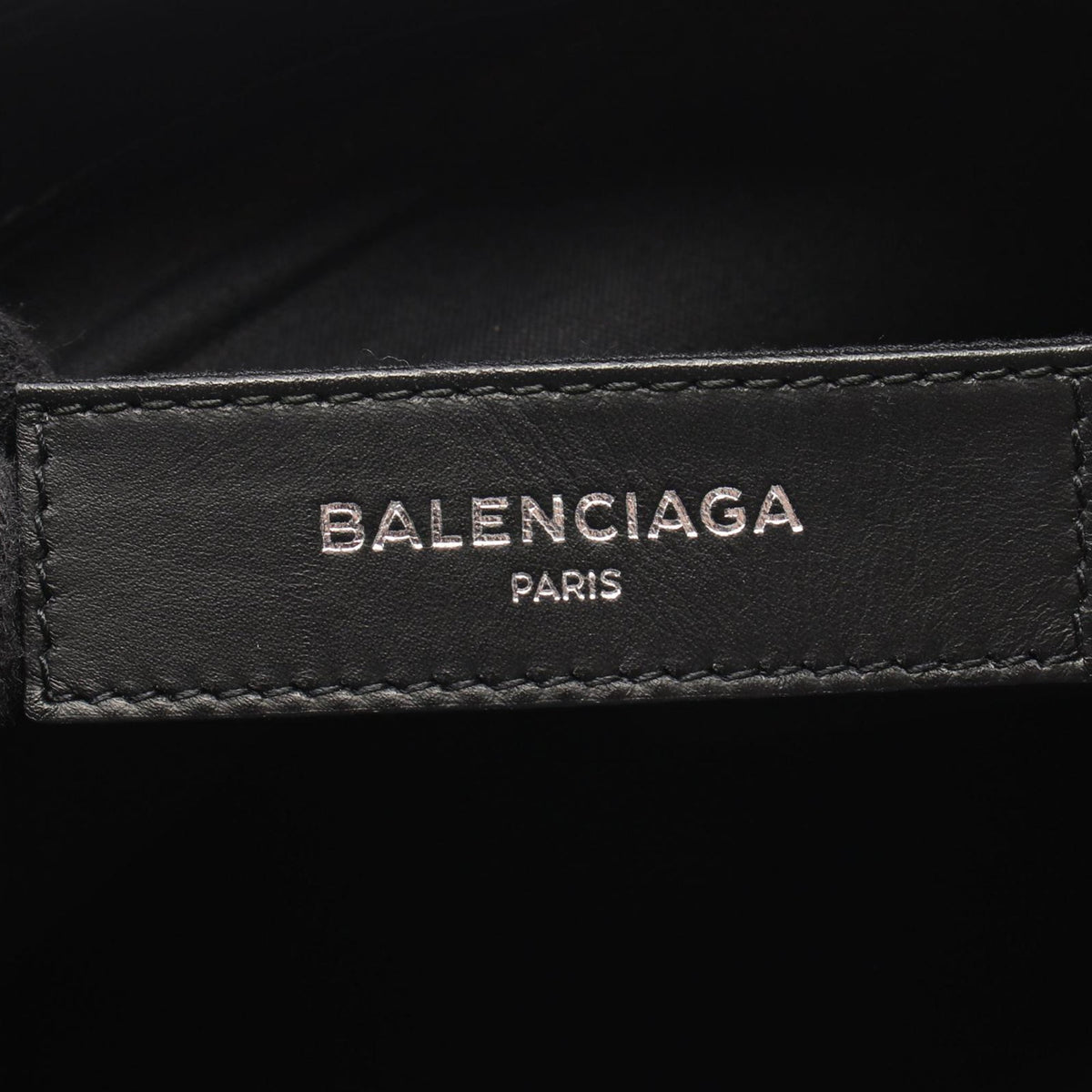Balenciaga Canvas Navy Clip Clutch M