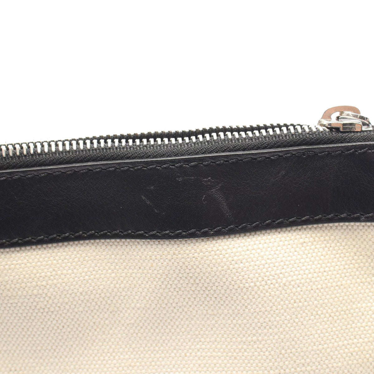 Balenciaga Canvas Navy Clip Clutch M