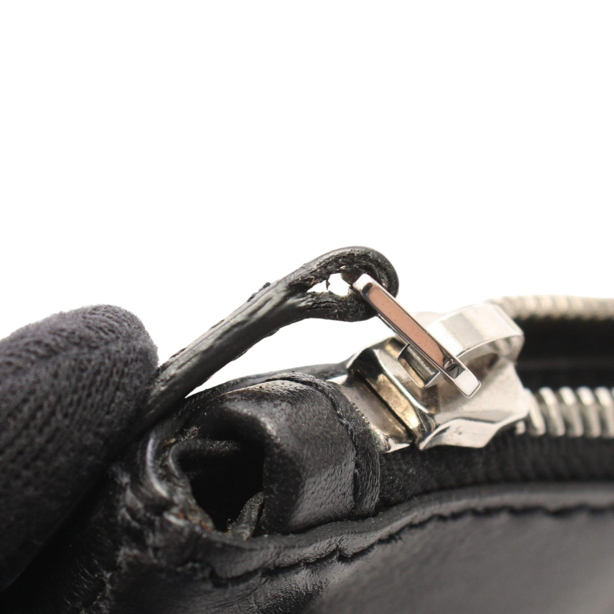 Balenciaga Canvas Navy Clip Clutch M