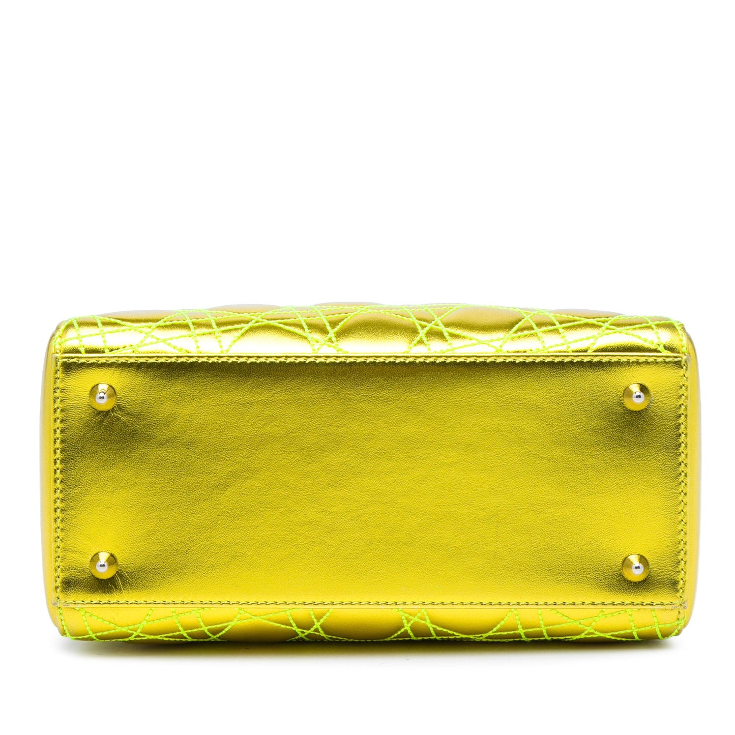 Dior Anselm Reyle Medium Metallic Lambskin Cannage Lady Dior
