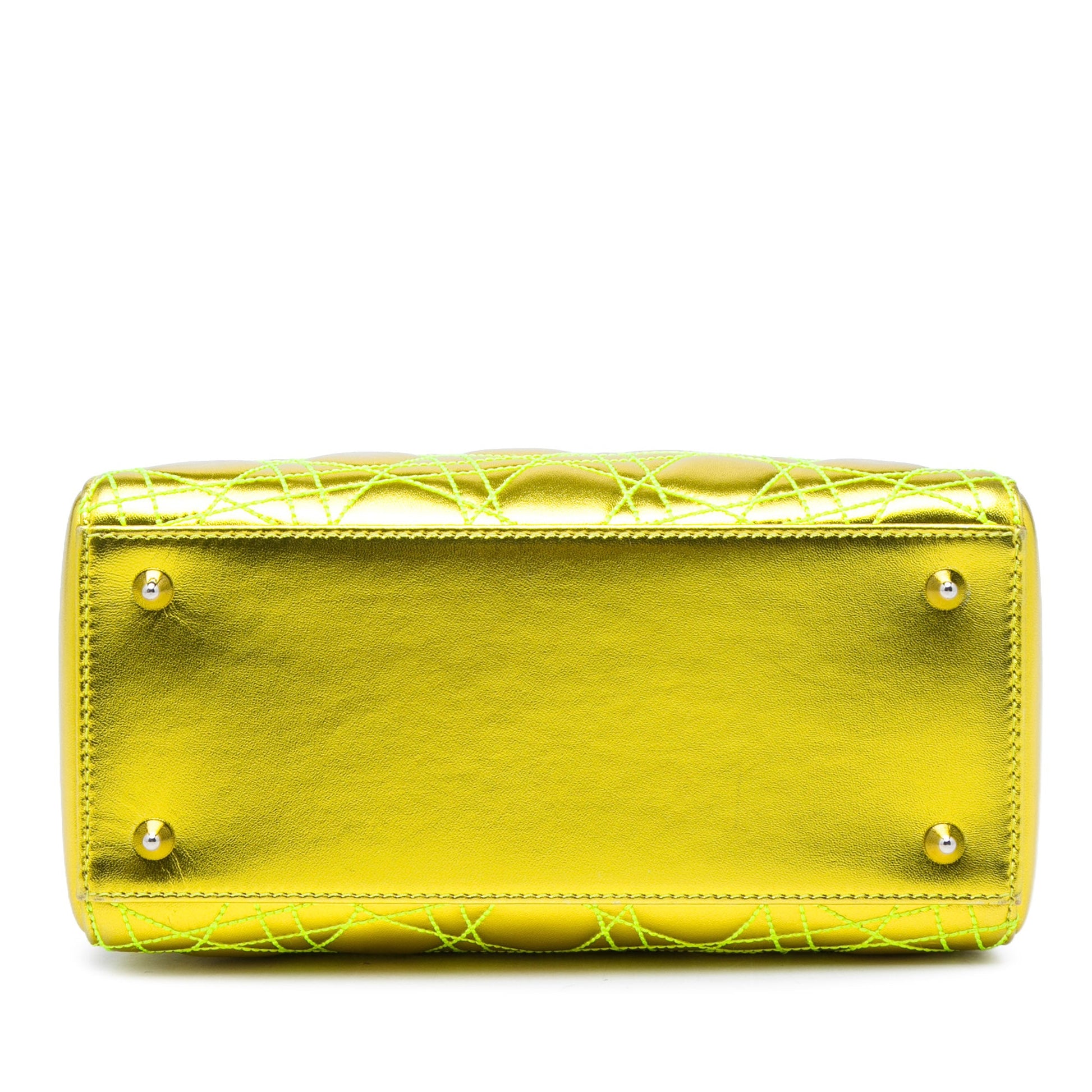 Dior Anselm Reyle Medium Metallic Lambskin Cannage Lady Dior