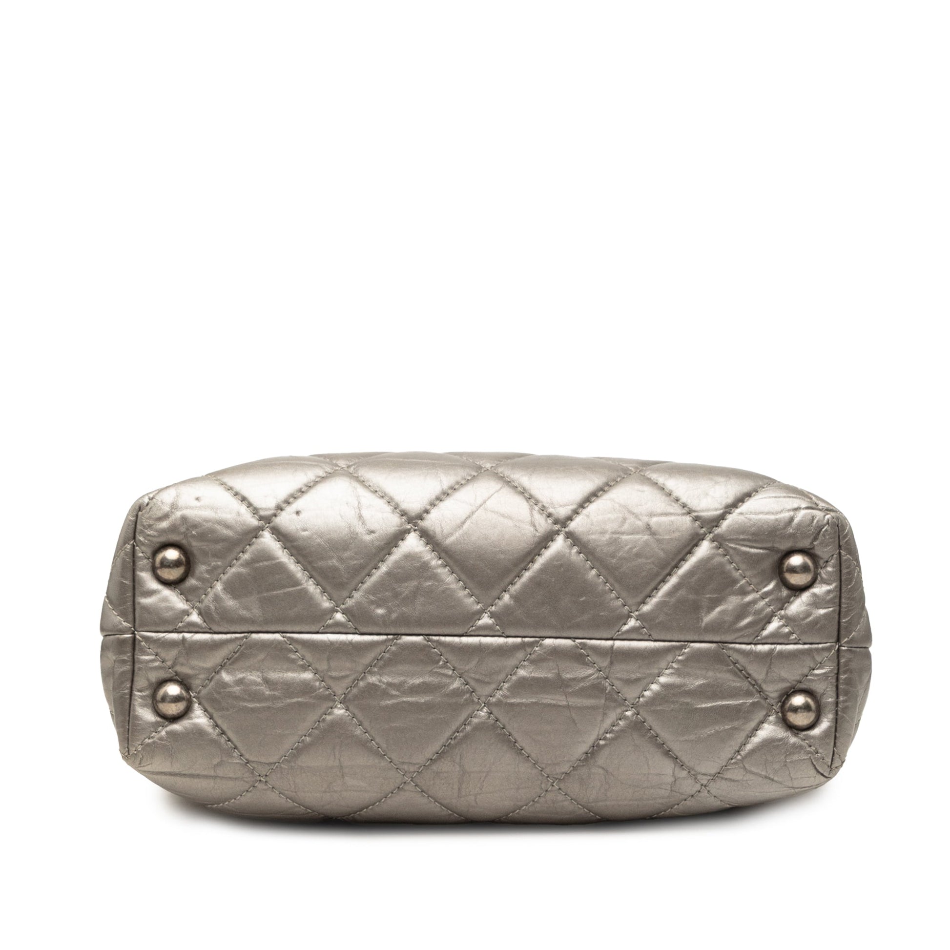 Chanel Quilted Metallic Aged Calfskin Reissue 2.55 Tote