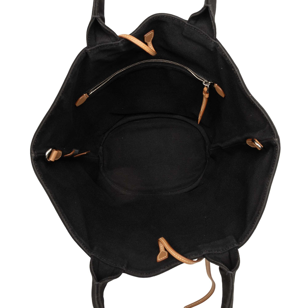 Prada Canvas Canapa Logo Tote — Black