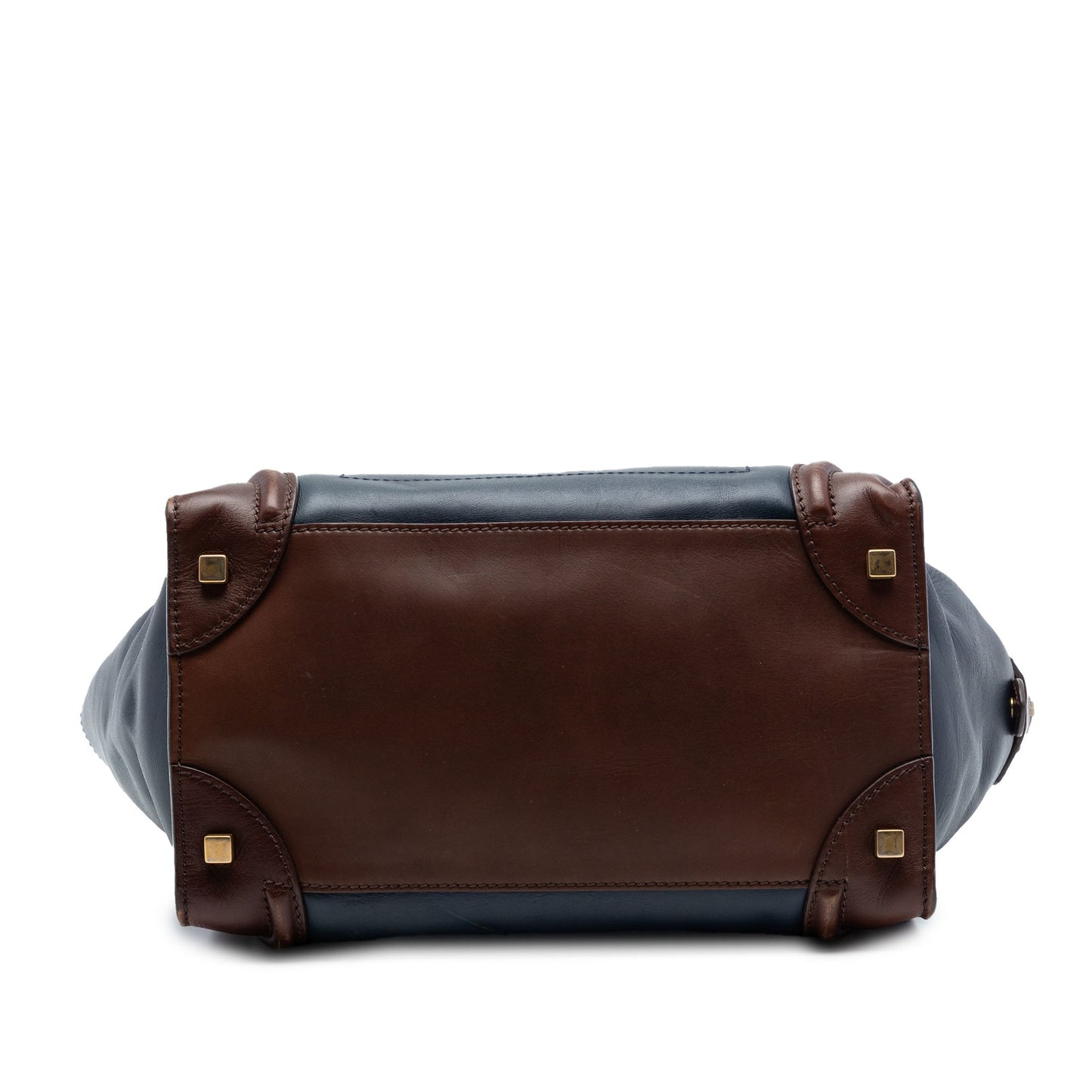 Celine Mini Tricolor Leather Luggage Tote