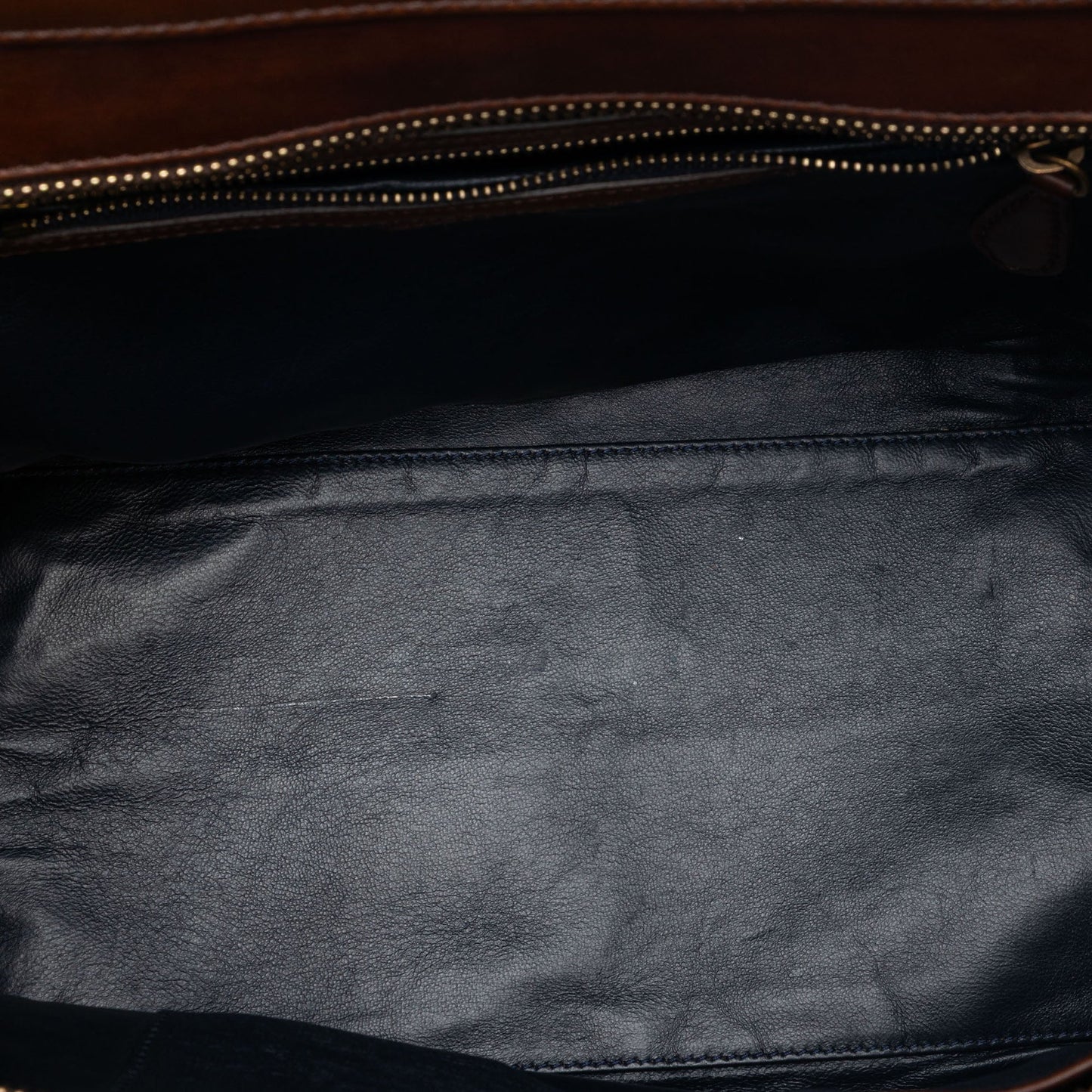 Celine Mini Tricolor Leather Luggage Tote