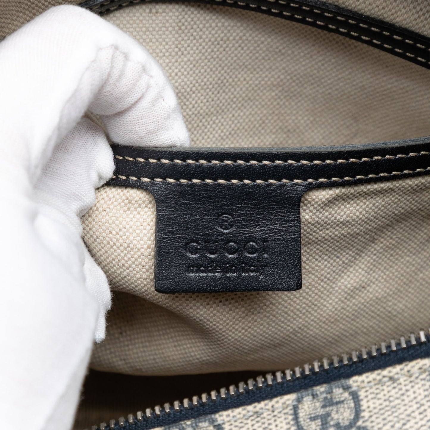 Gucci GG Supreme Double Pocket Crossbody