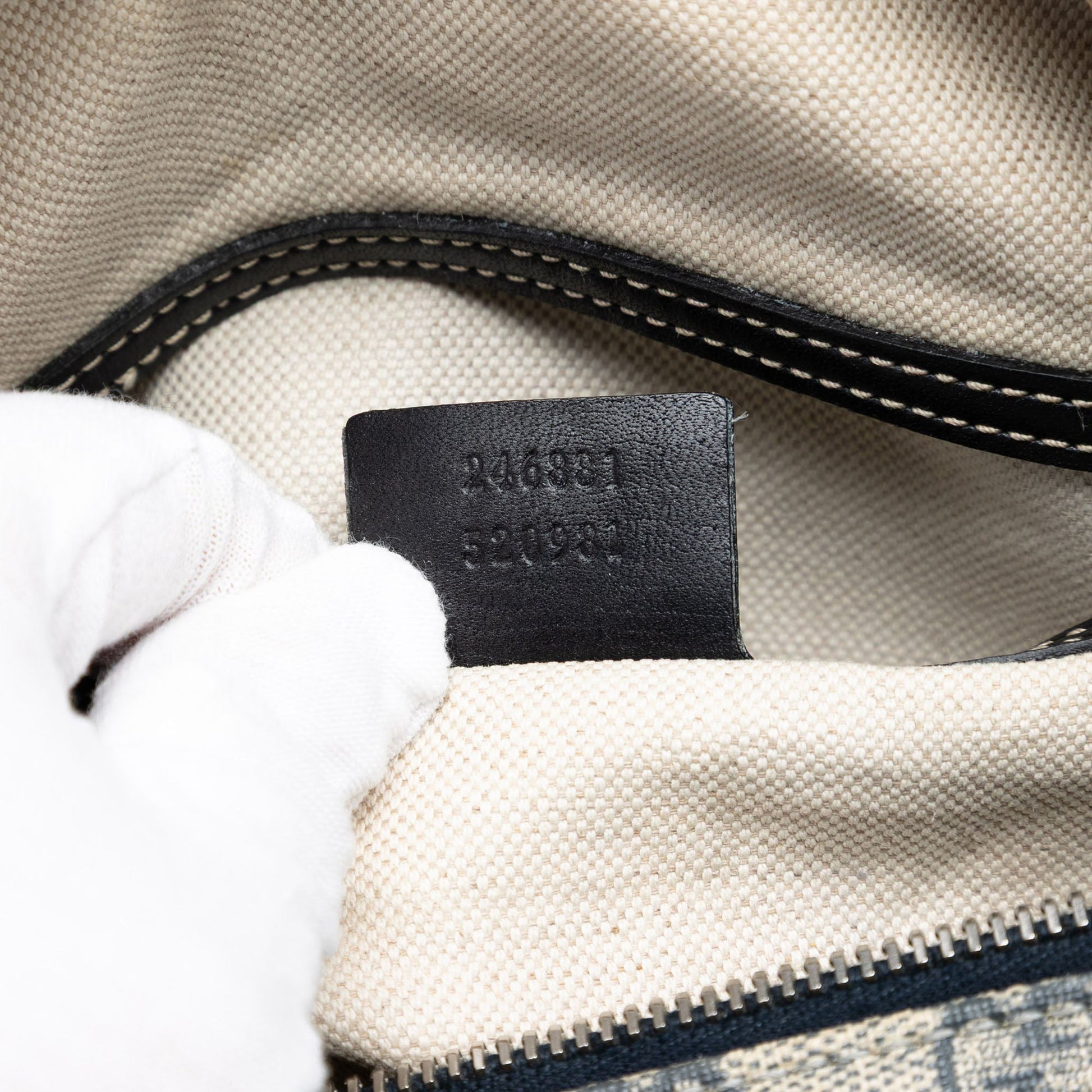 Gucci GG Supreme Double Pocket Crossbody