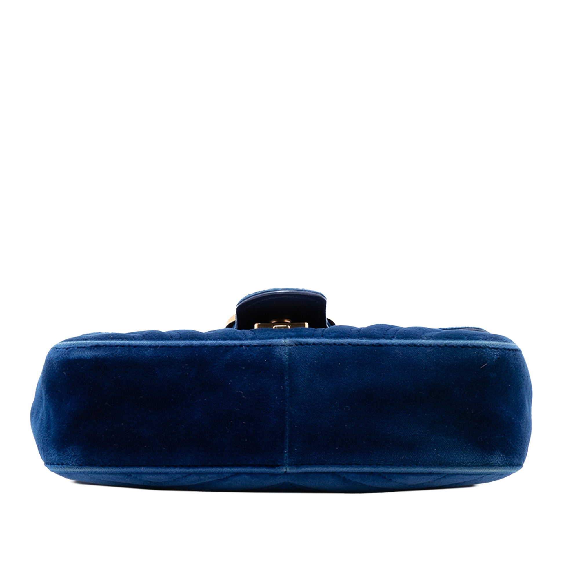 Gucci Small GG Marmont Matelasse Velvet Shoulder Bag