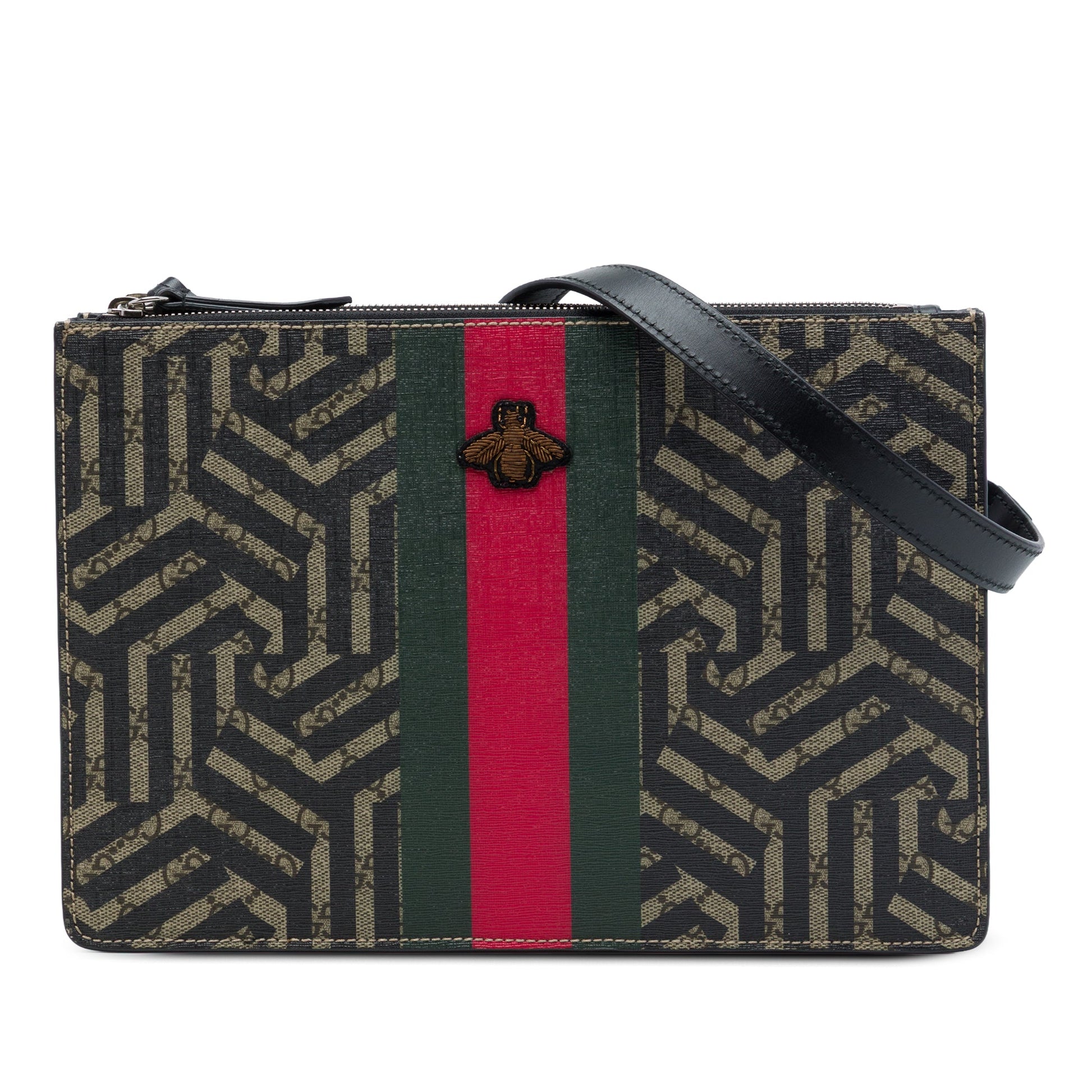 Gucci GG Supreme Caleido Web Bee Crossbody