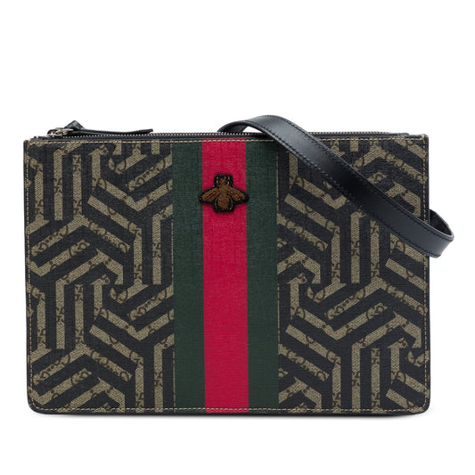 Gucci GG Supreme Caleido Web Bee Crossbody