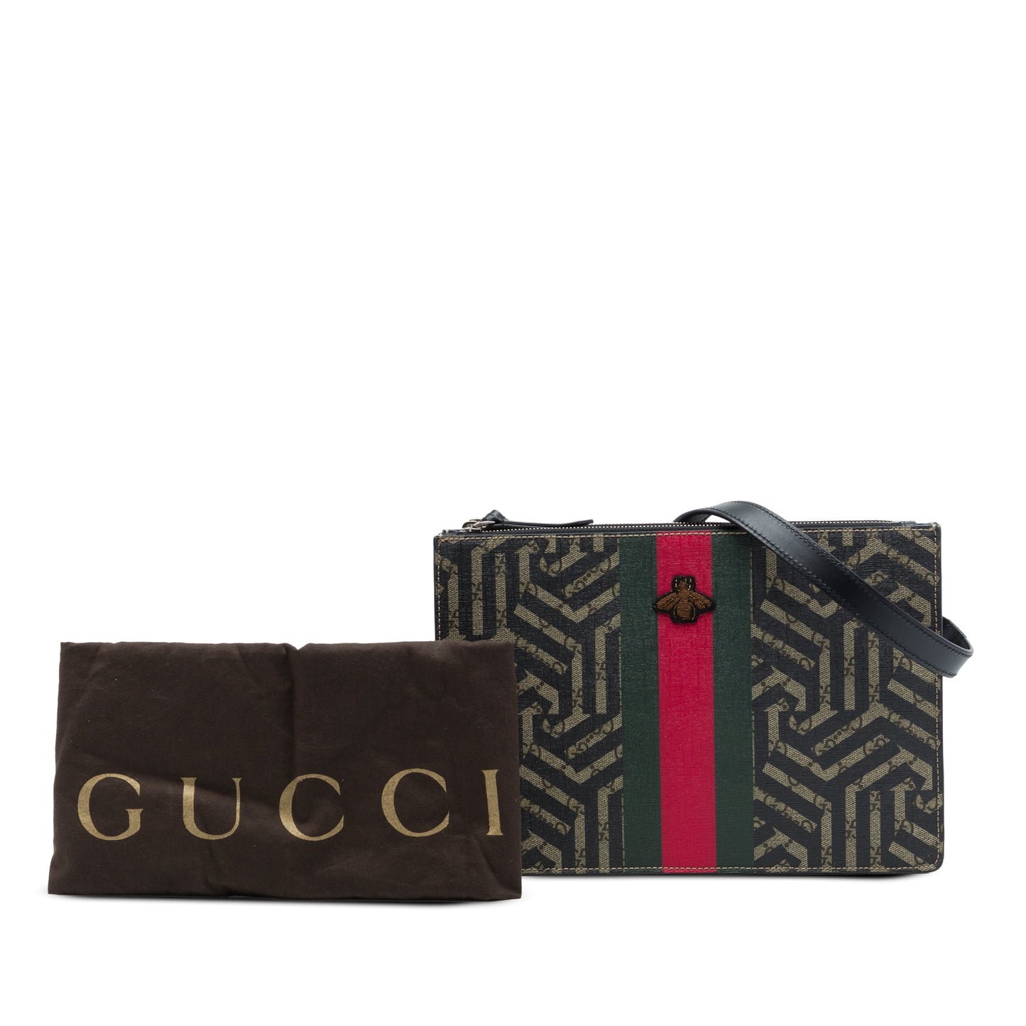 Gucci GG Supreme Caleido Web Bee Crossbody