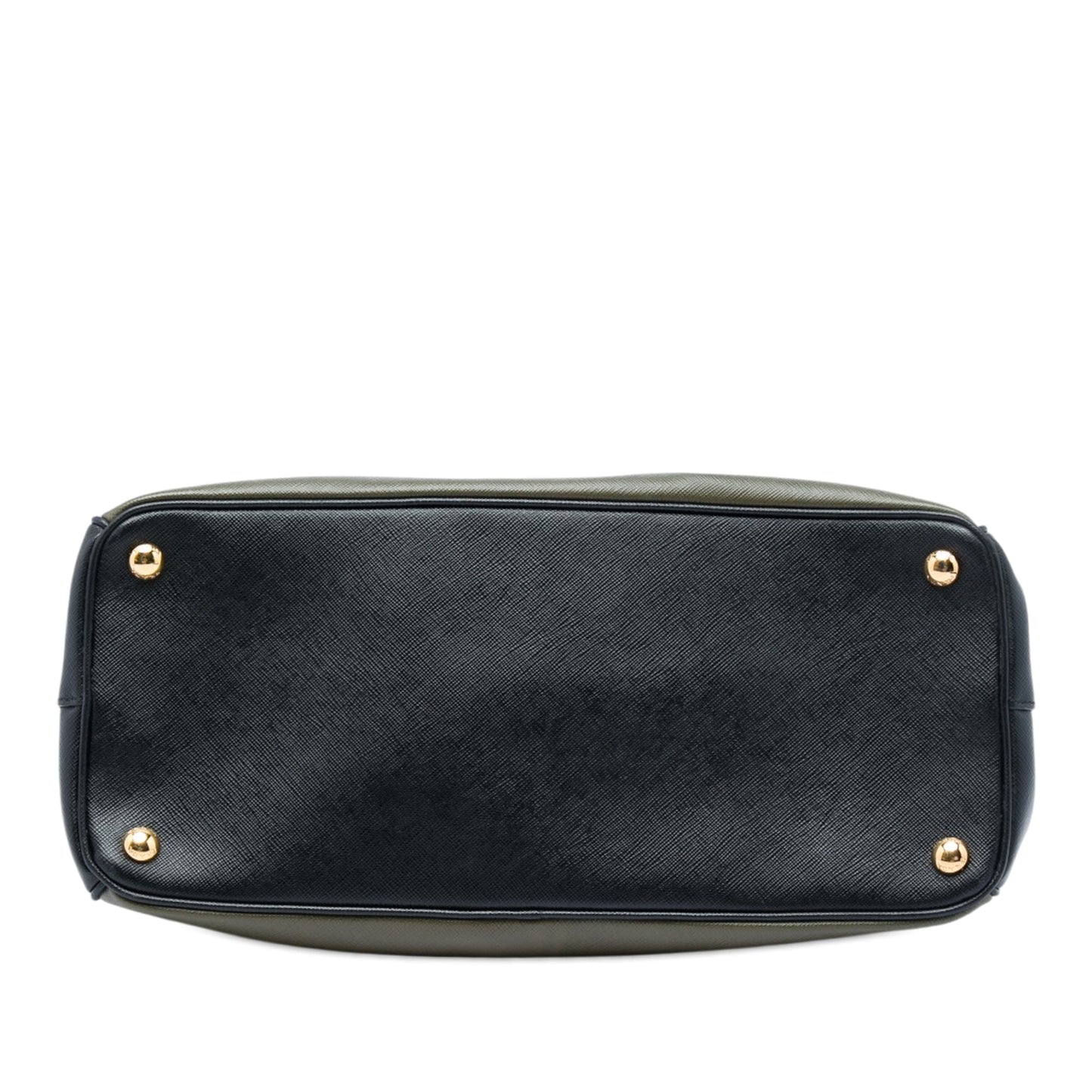 Prada Medium Bicolor Saffiano Lux Galleria Double Zip Satchel