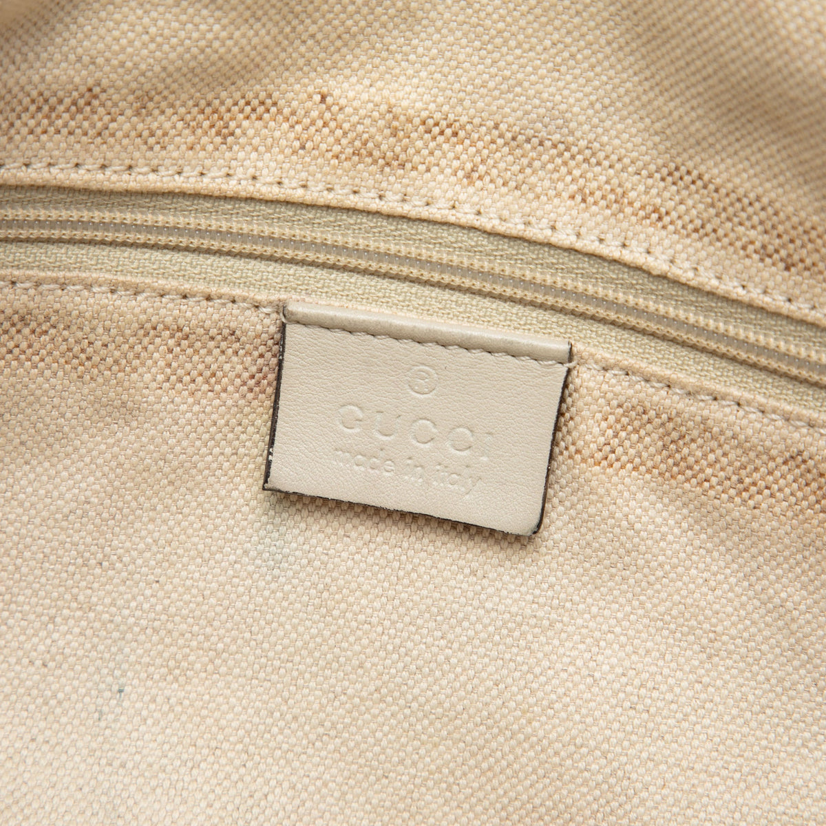 Gucci GG Canvas Sukey Satchel — Beige