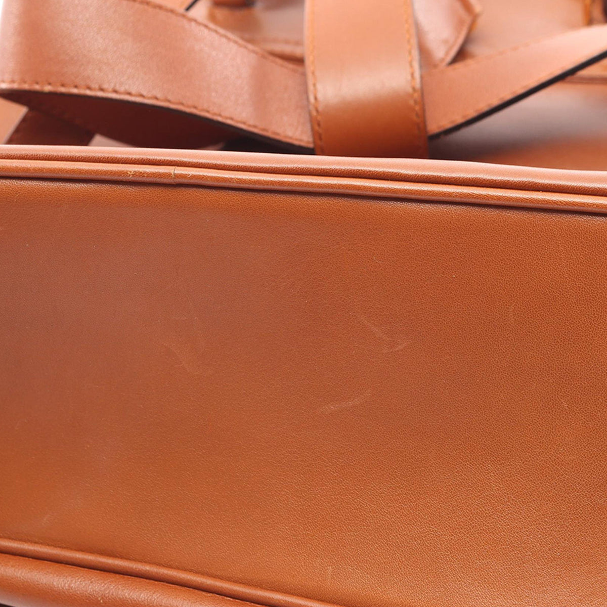 Gucci Large Calfskin Bamboo Drawstring Backpack — Brown