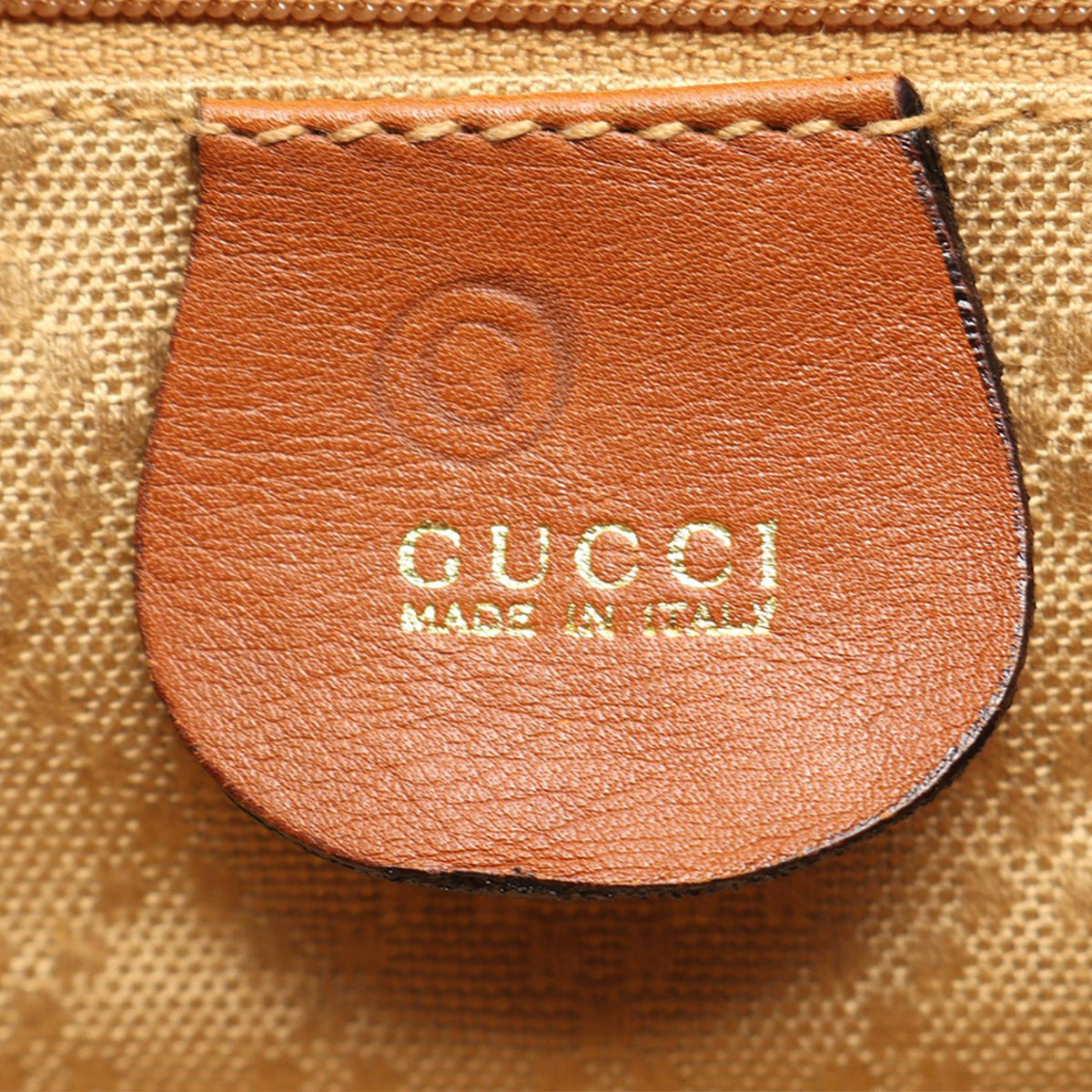 Gucci Large Calfskin Bamboo Drawstring Backpack — Brown