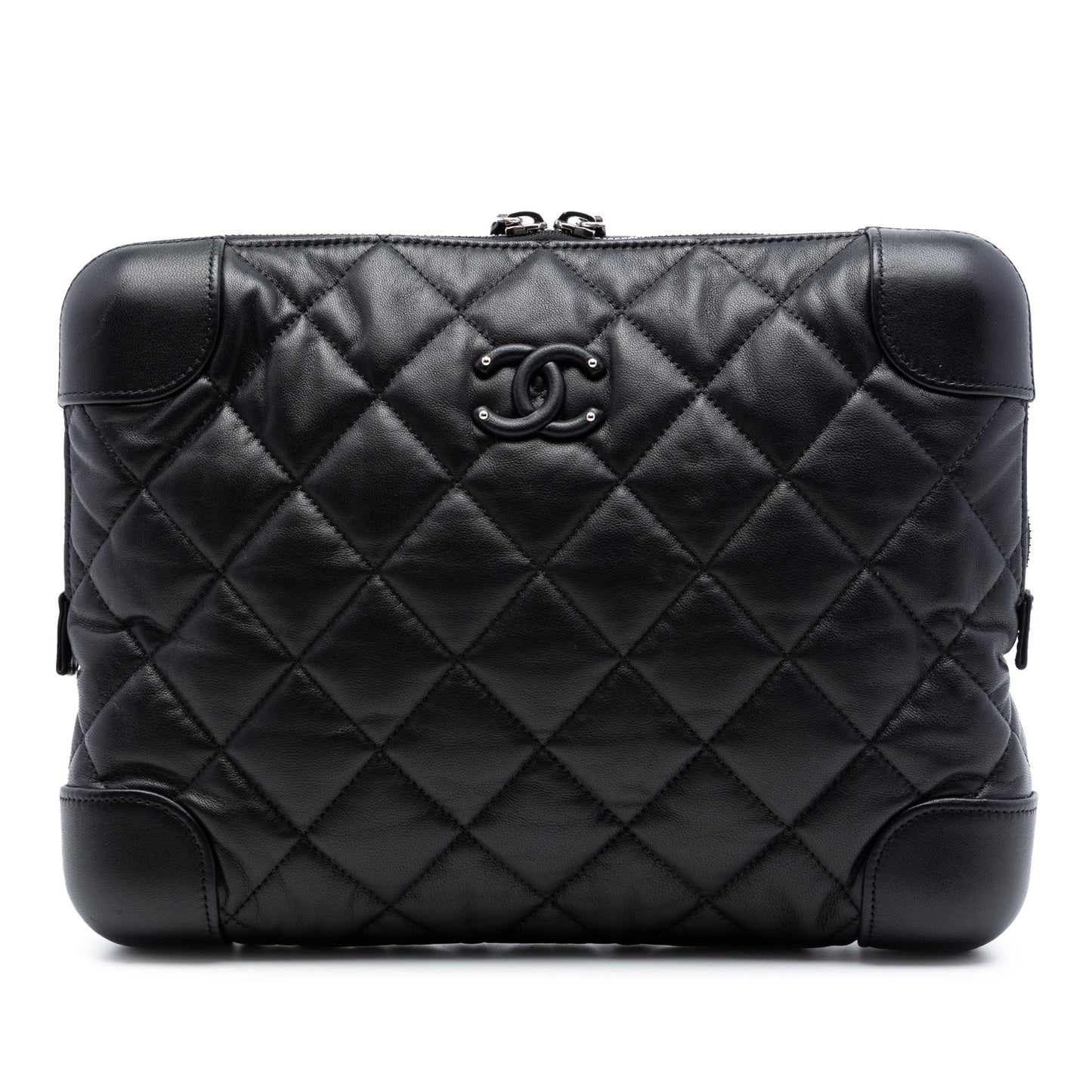 Chanel CC Quilted Lambskin Classic Trunk Case
