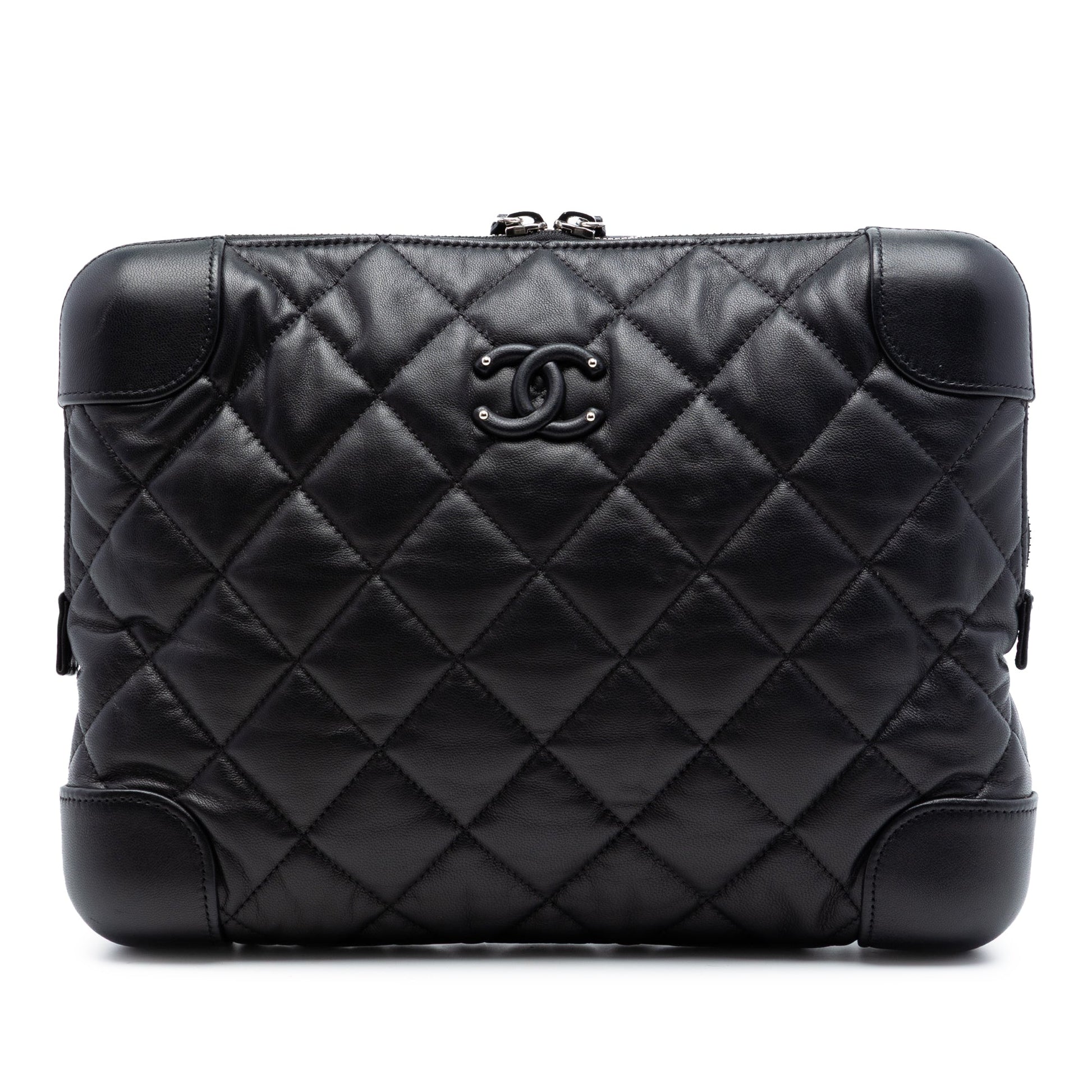 Chanel CC Quilted Lambskin Classic Trunk Case