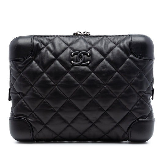 Chanel CC Quilted Lambskin Classic Trunk Case