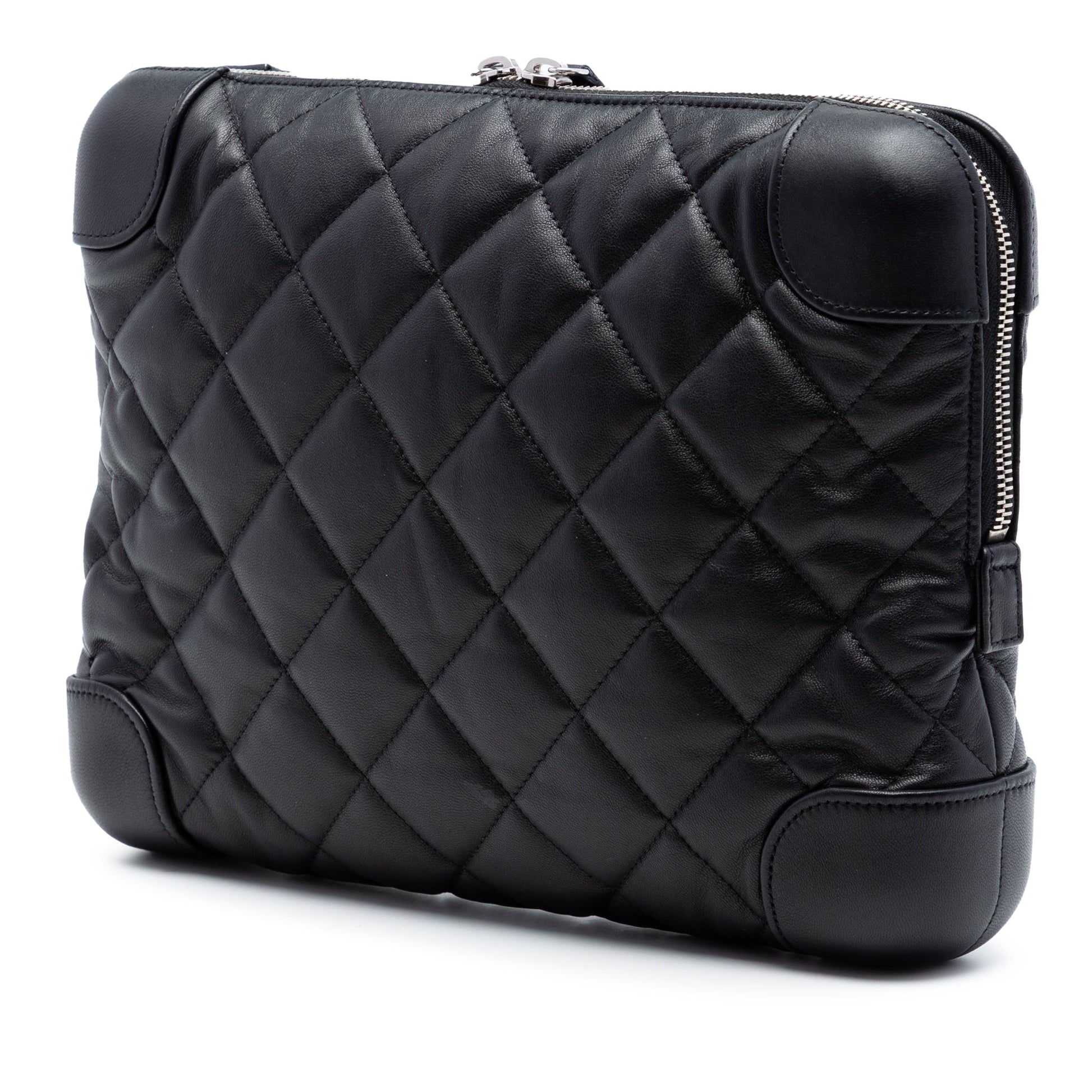 Chanel CC Quilted Lambskin Classic Trunk Case