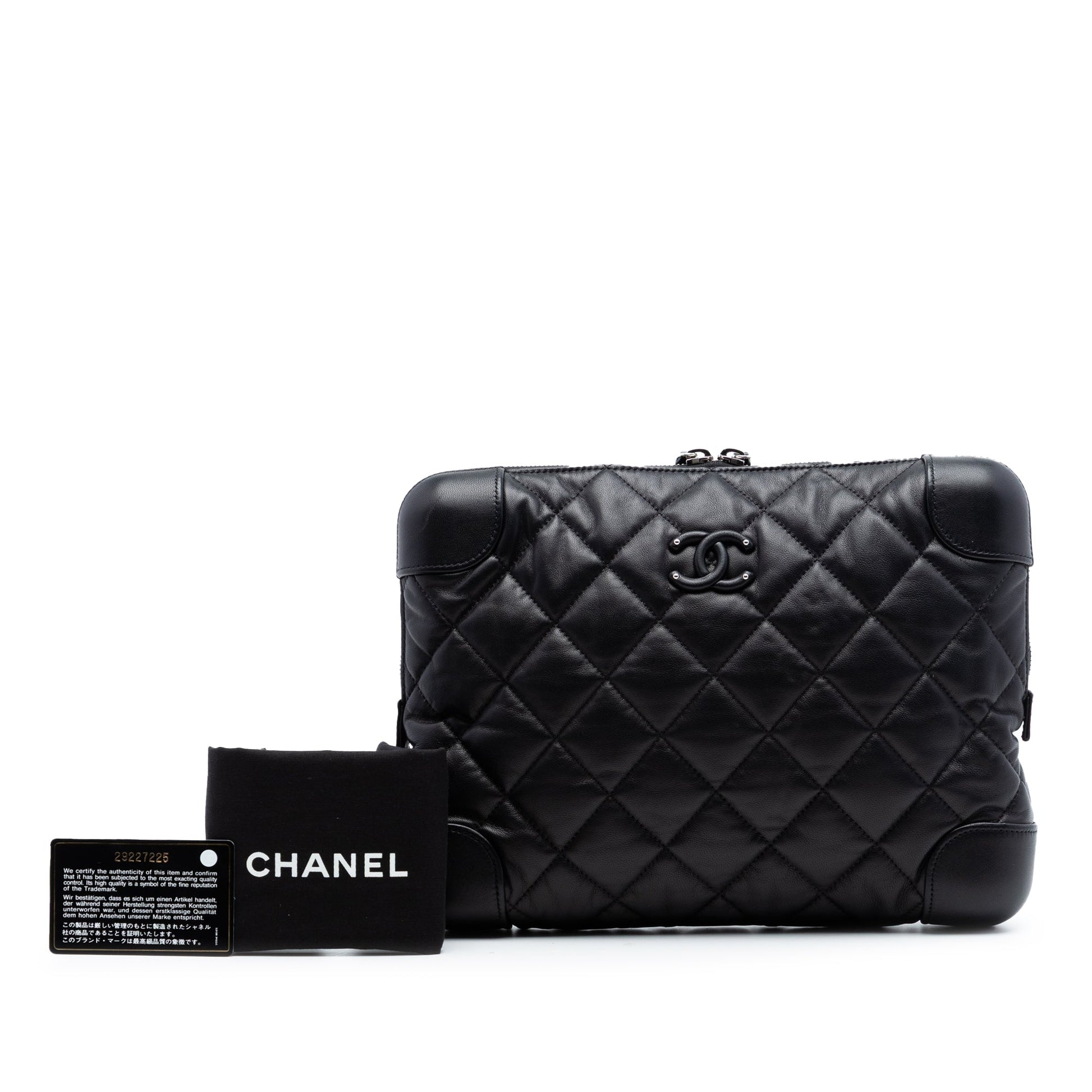 Chanel CC Quilted Lambskin Classic Trunk Case