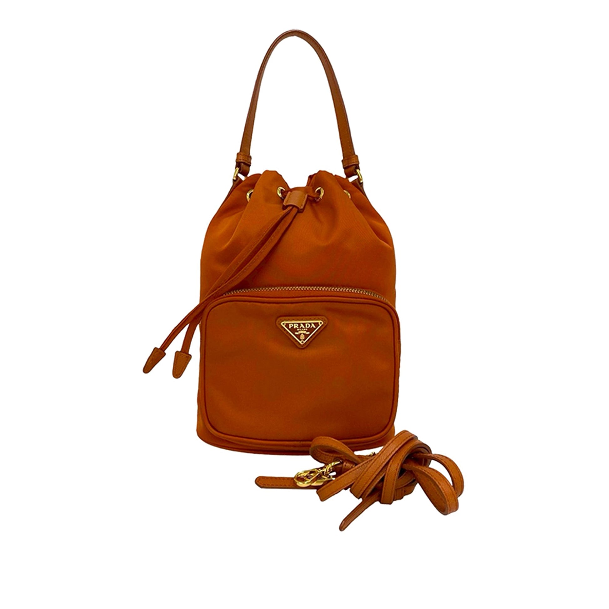 Prada Tessuto Drawstring Bucket Bag