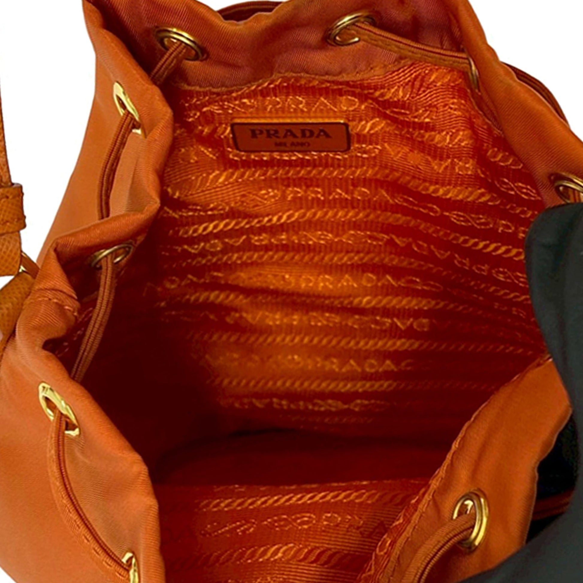 Prada Tessuto Drawstring Bucket Bag