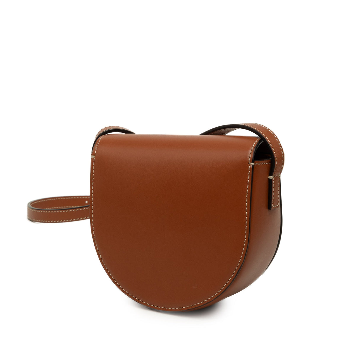 Celine Mini Calfskin Cuir Triomphe Besace Crossbody — Brown