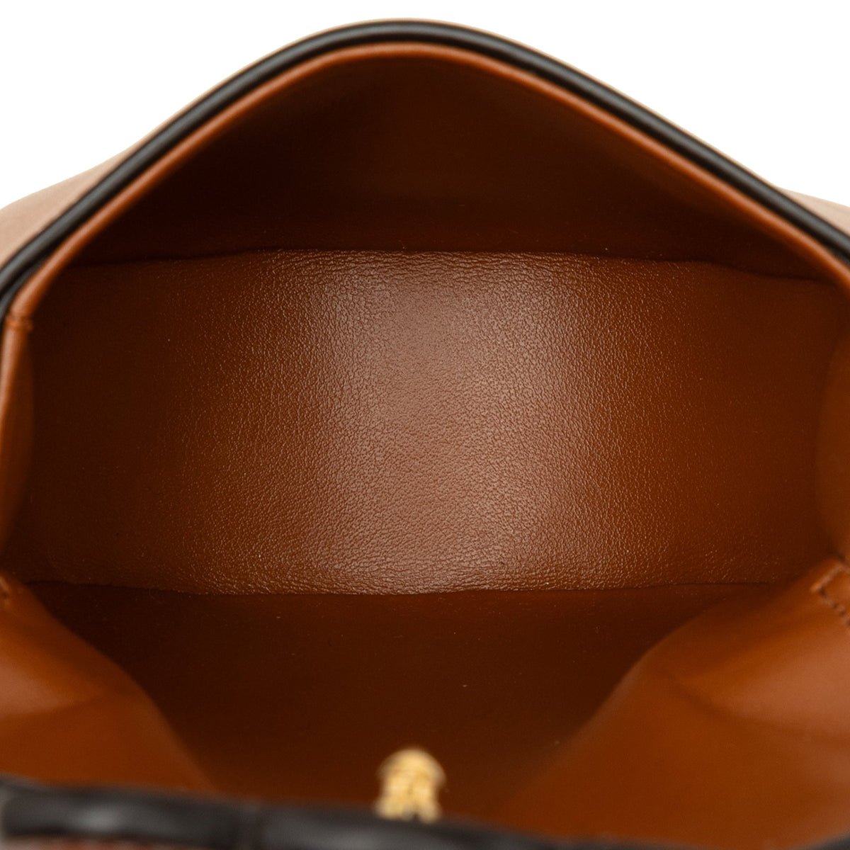 Celine Mini Calfskin Cuir Triomphe Besace Crossbody — Brown