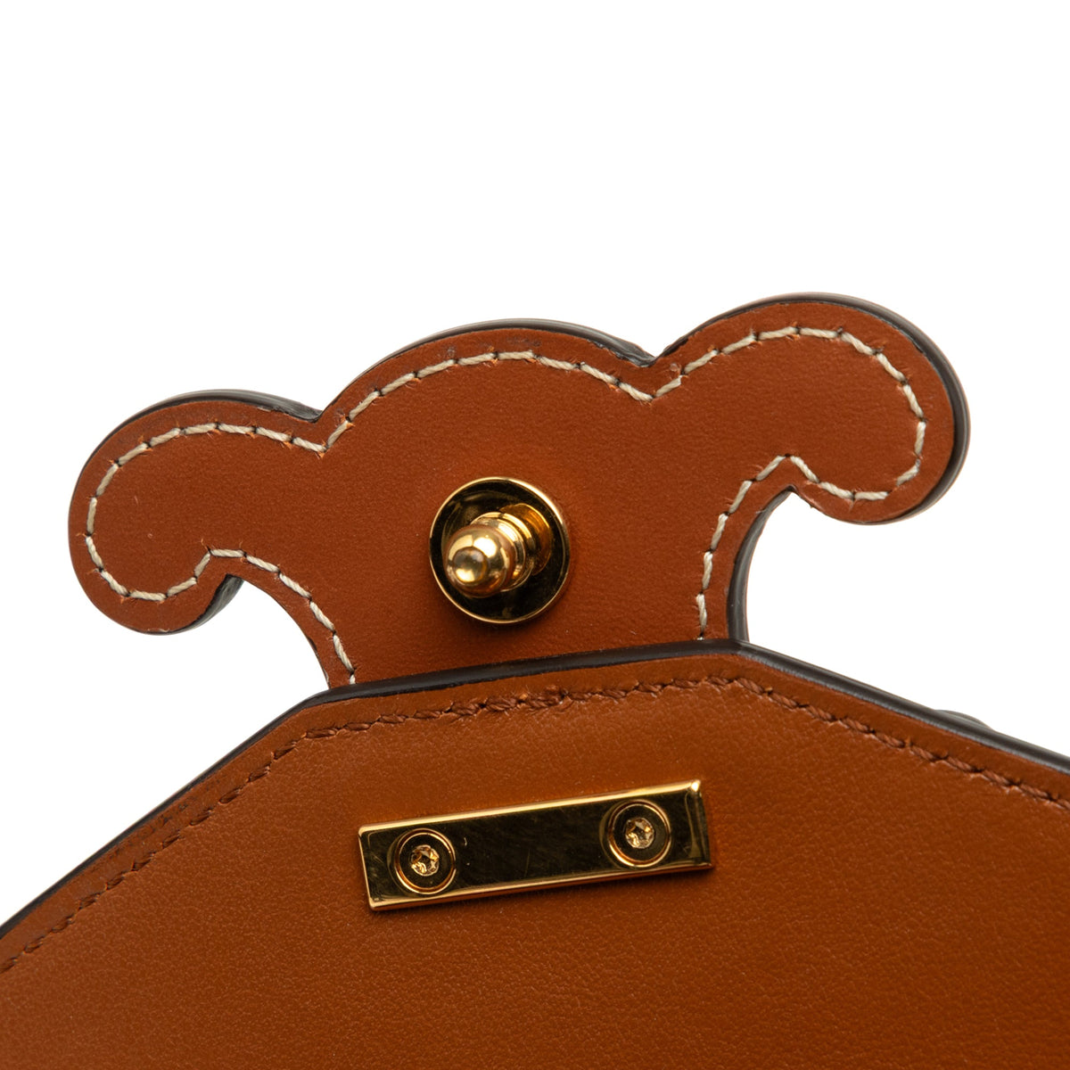 Celine Mini Calfskin Cuir Triomphe Besace Crossbody — Brown