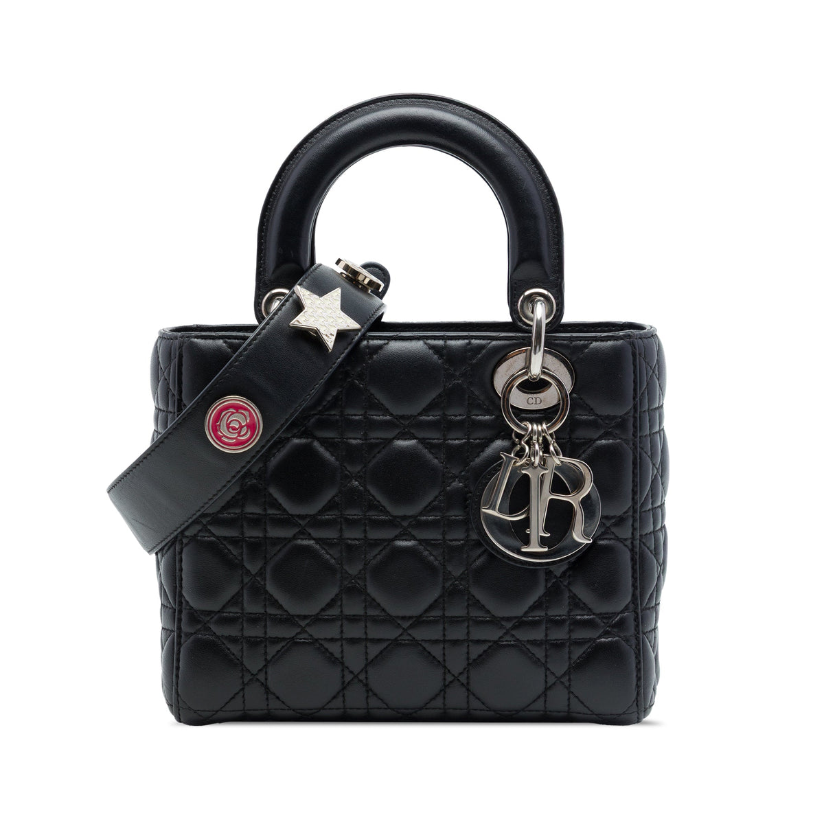 Dior Small Lambskin Cannage MyABCDior Lady Dior — Black