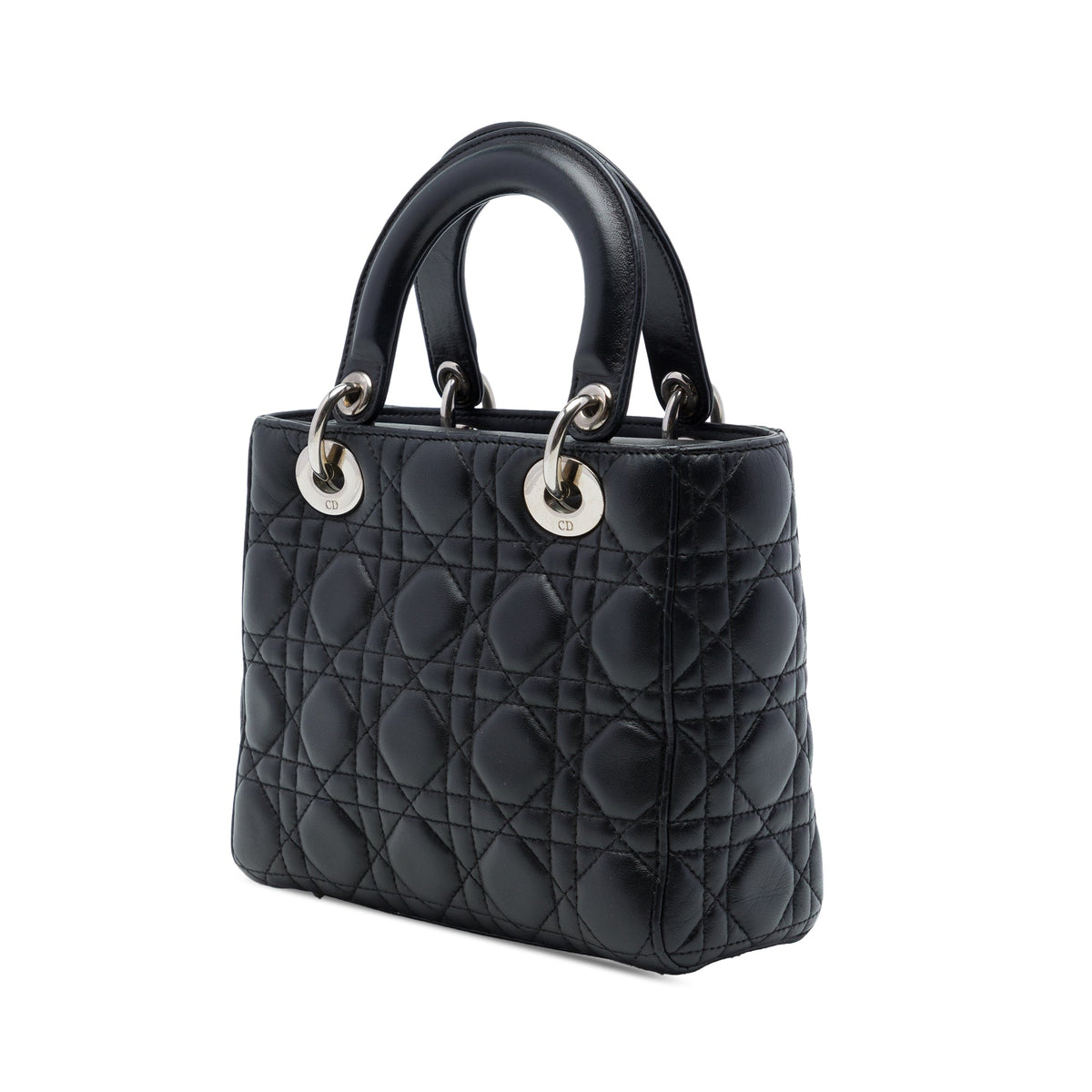 Dior Small Lambskin Cannage MyABCDior Lady Dior — Black