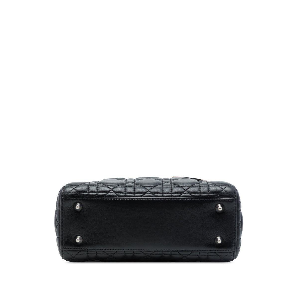 Dior Small Lambskin Cannage MyABCDior Lady Dior — Black