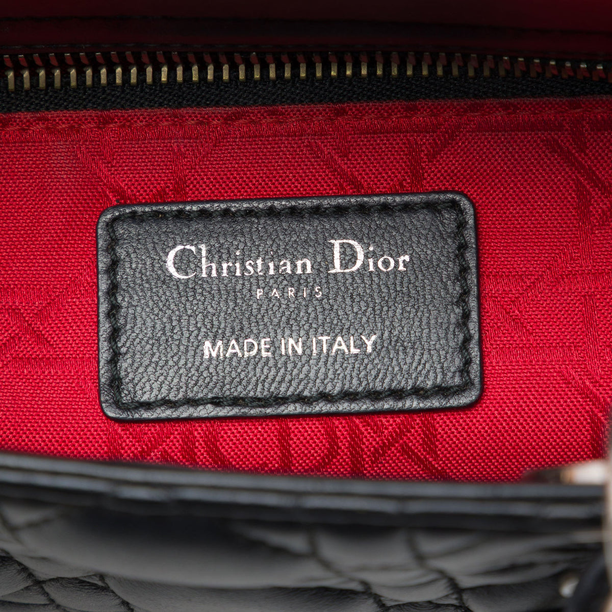 Dior Small Lambskin Cannage MyABCDior Lady Dior — Black