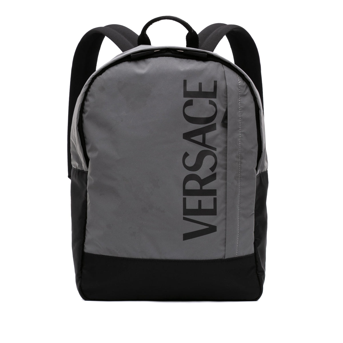 Versace Nylon Logo Print Backpack