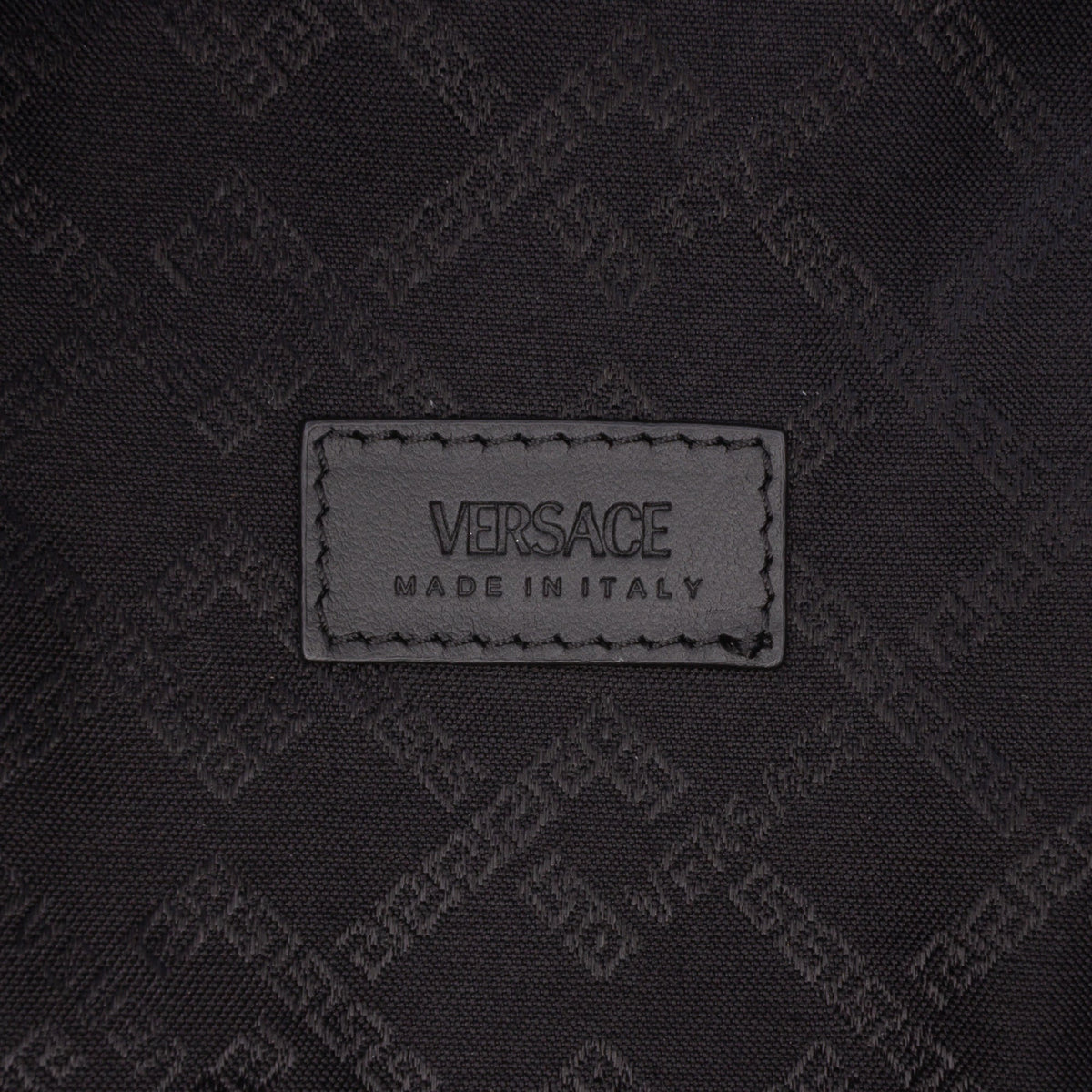Versace Nylon Logo Print Backpack