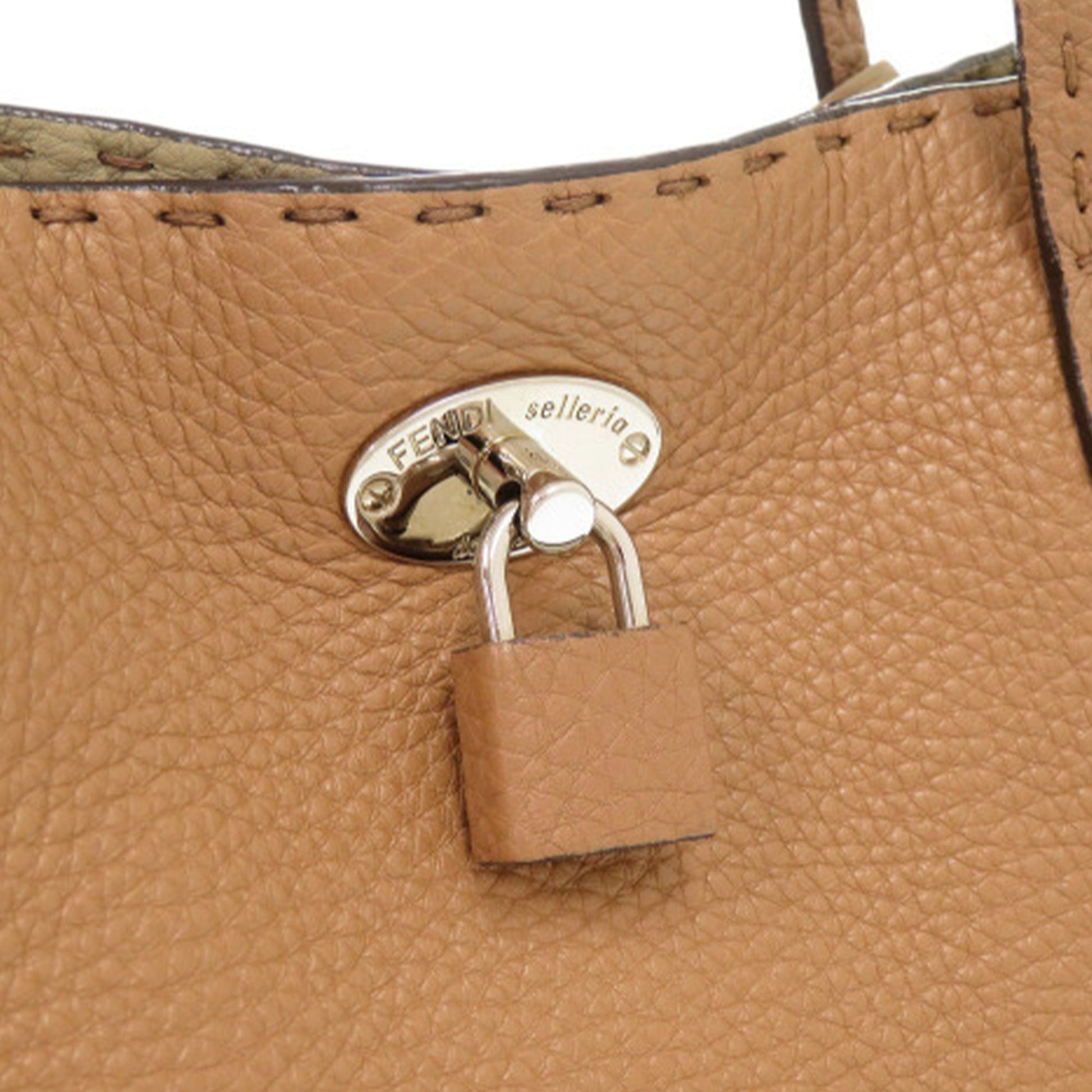 Fendi Medium Leather Selleria Carla Tote