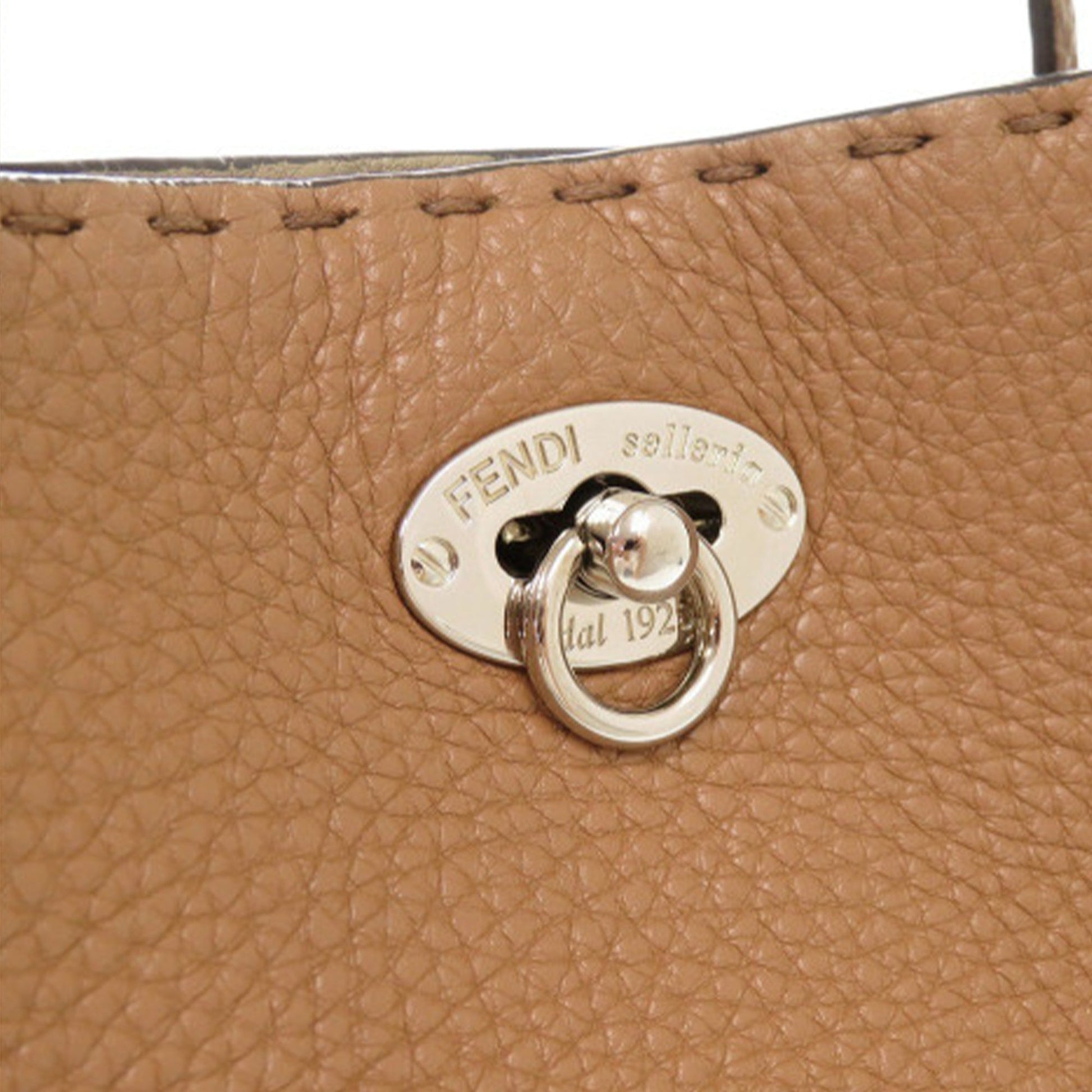 Fendi Medium Leather Selleria Carla Tote