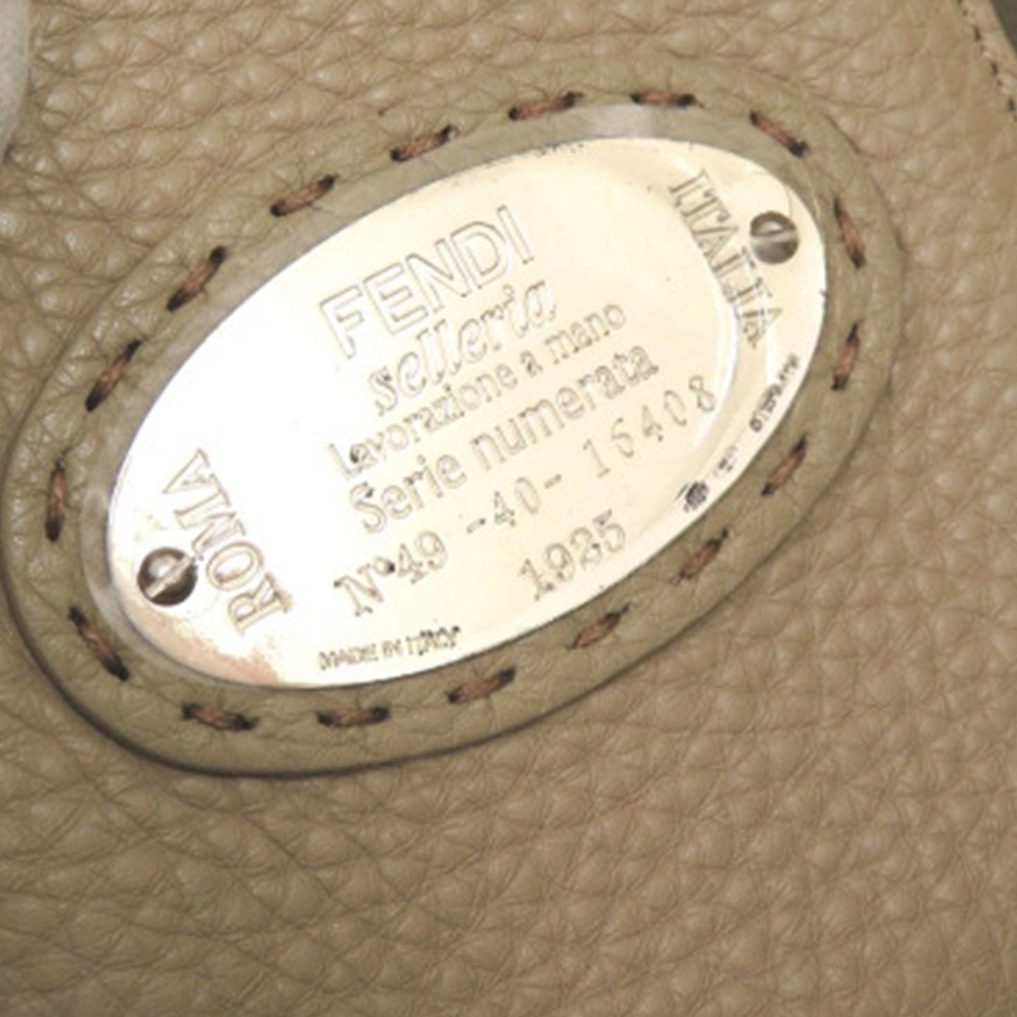 Fendi Medium Leather Selleria Carla Tote