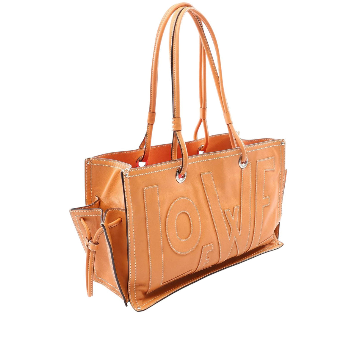 LOEWE Leather Anagram Shopper Tote