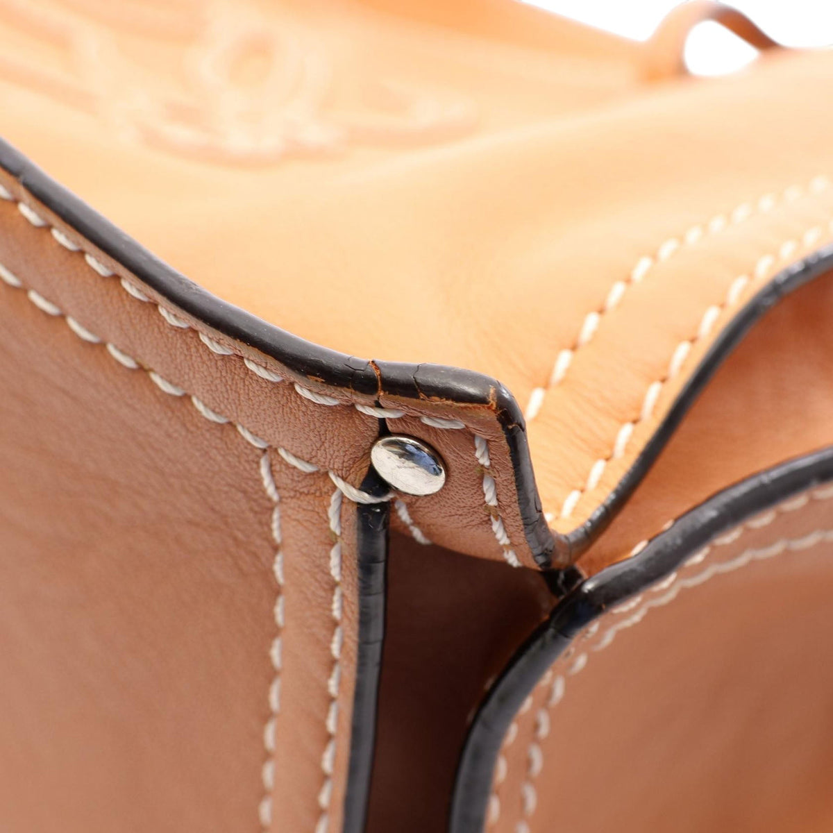 LOEWE Leather Anagram Shopper Tote