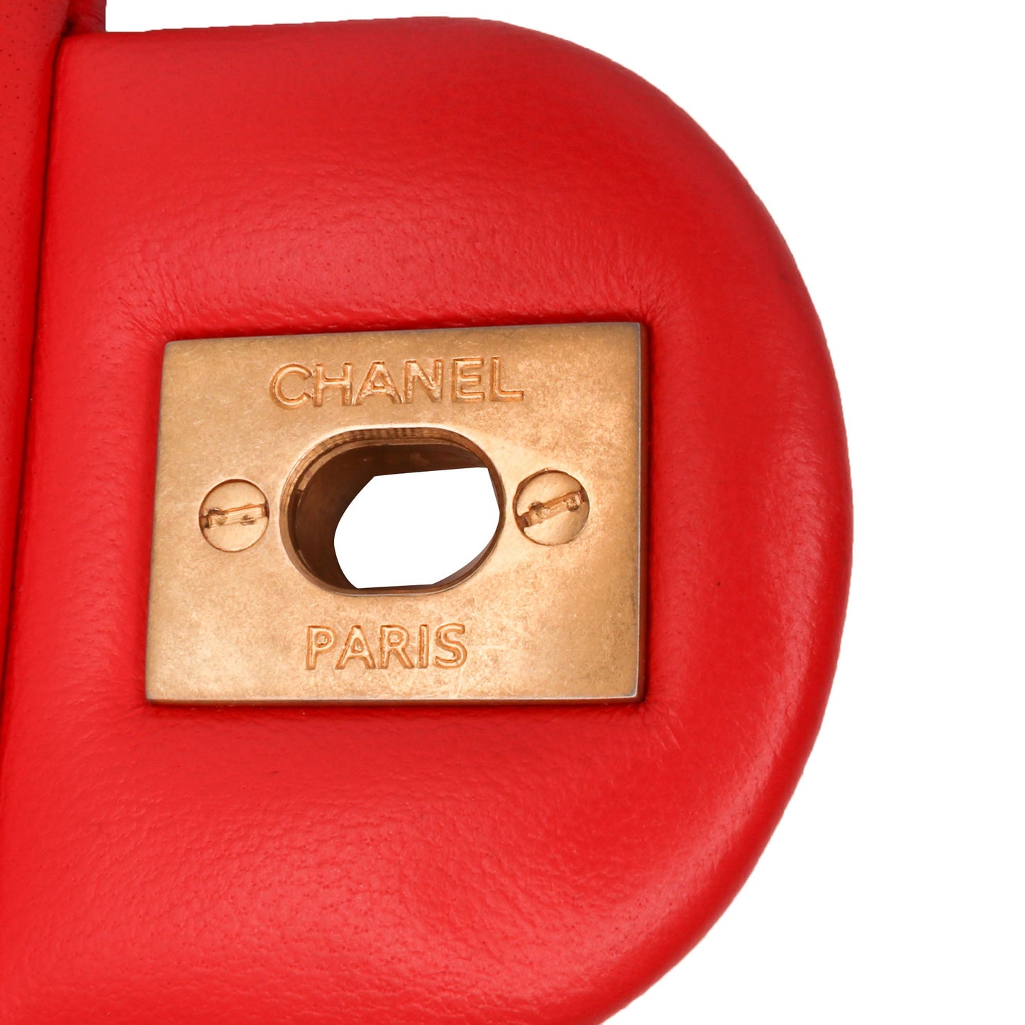 Chanel Mini Square Classic Lambskin Pearl Crush Single Flap