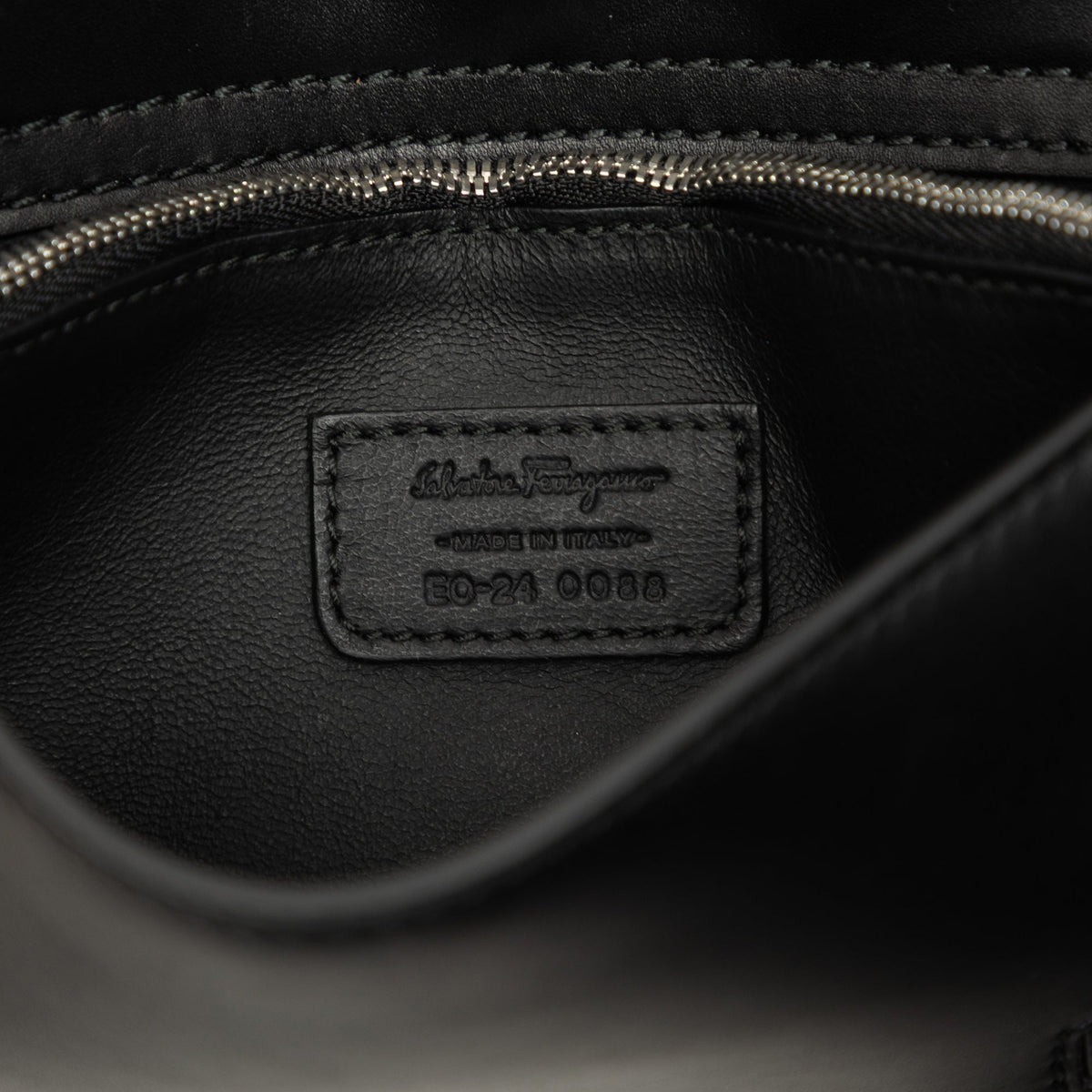Ferragamo Leather Belt Bag — Black