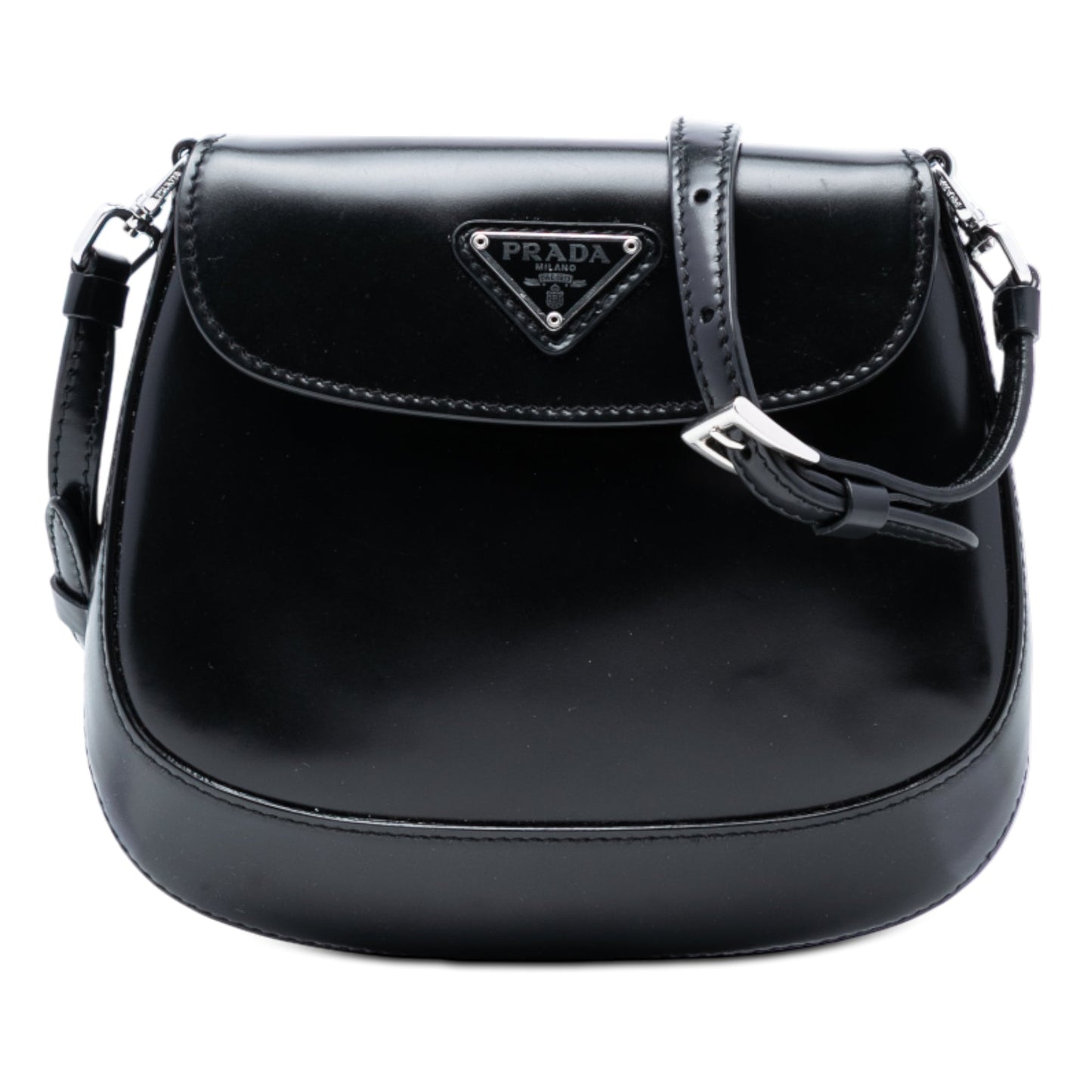 Prada Mini Spazzolato Cleo Flap