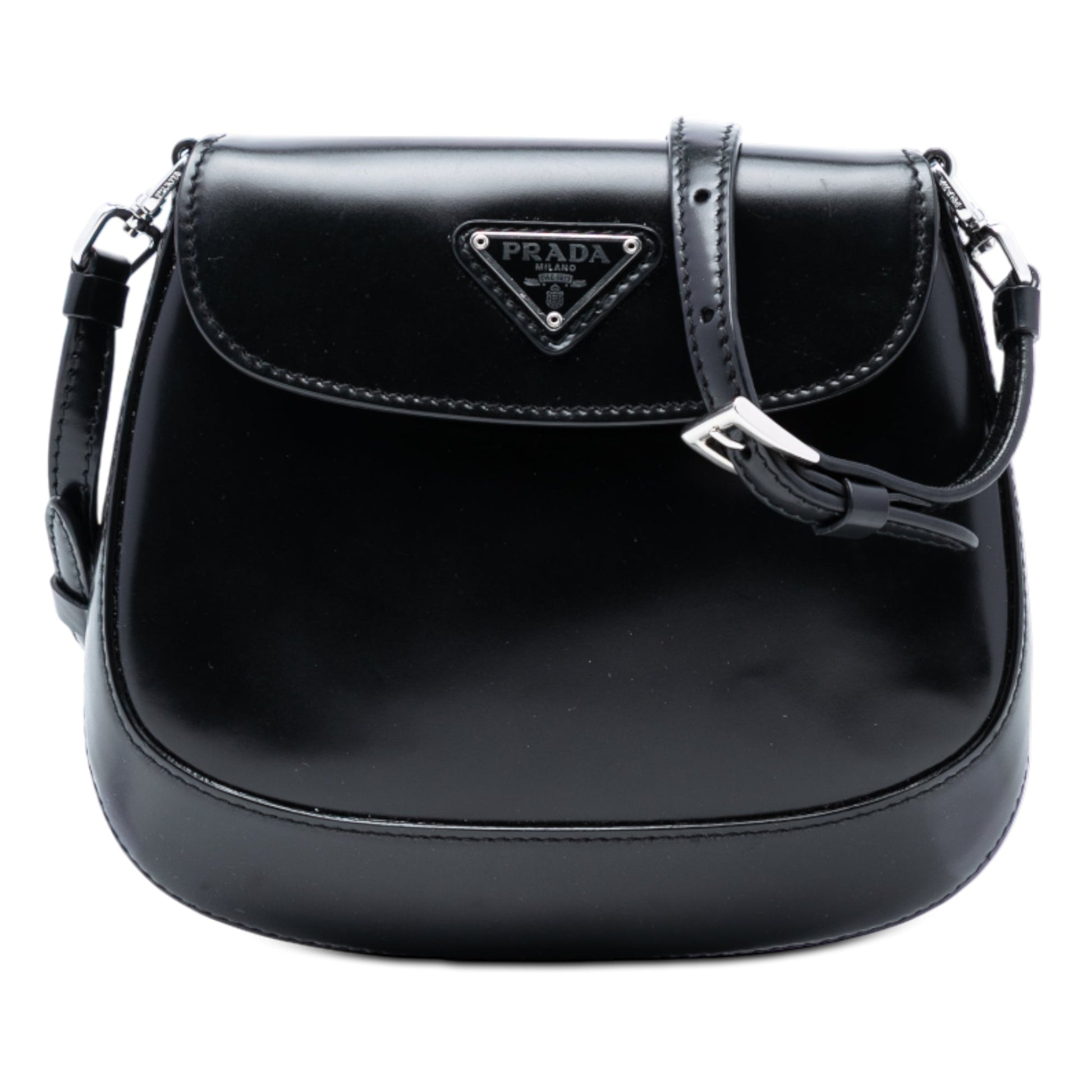 Prada Mini Spazzolato Cleo Flap